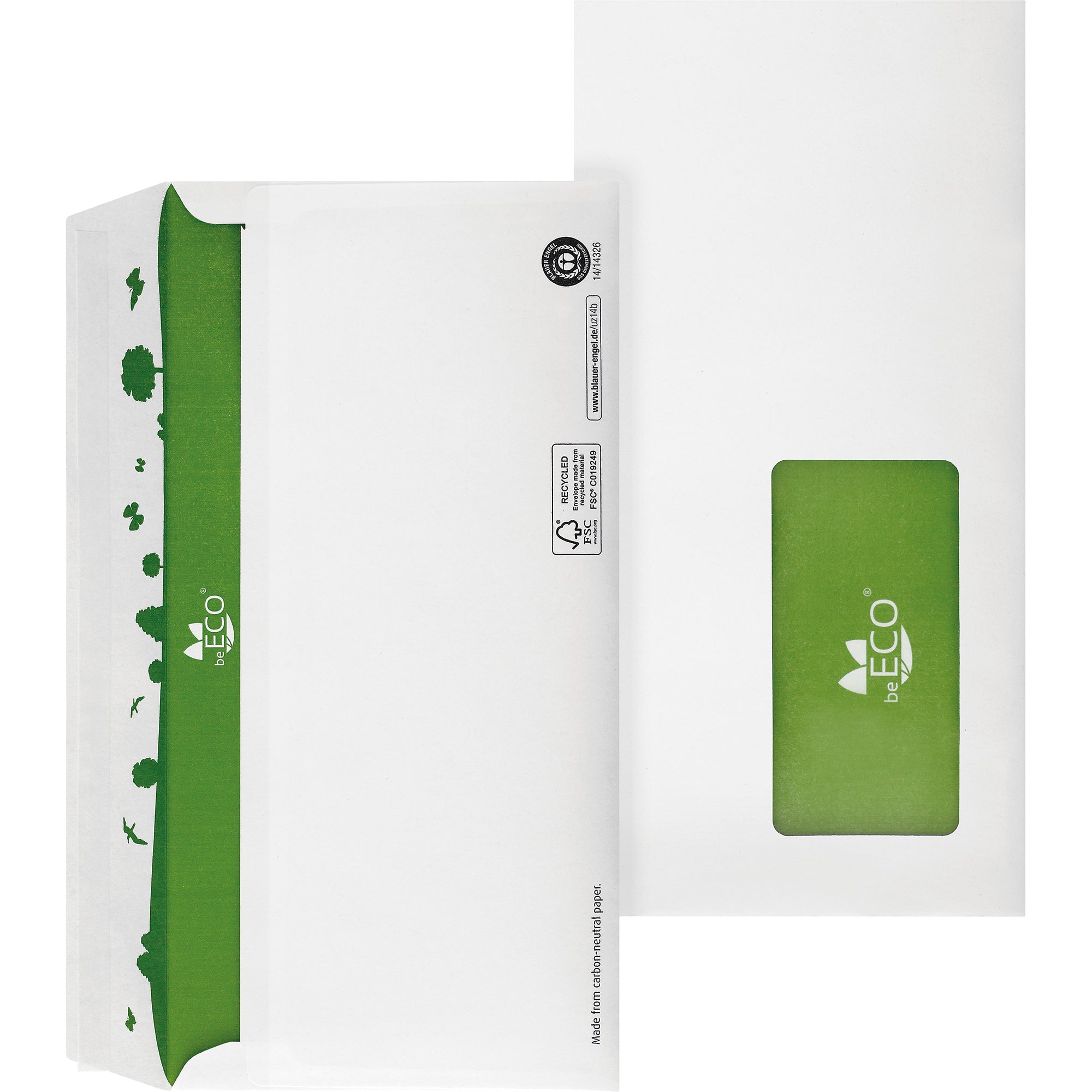 Posthorn Briefumschläge, weiß, DIN lang