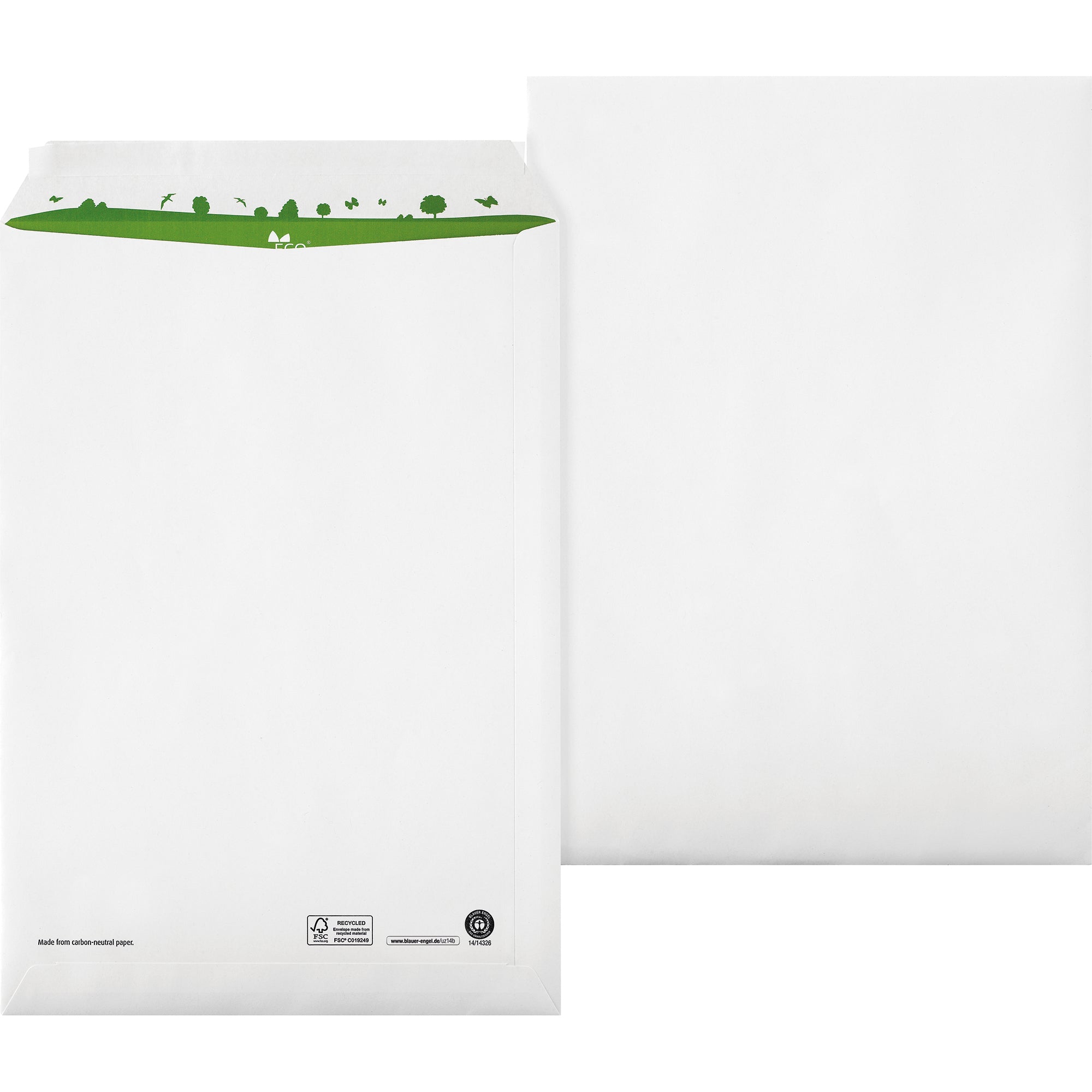 Bong Versandtasche, weiß, DIN C4