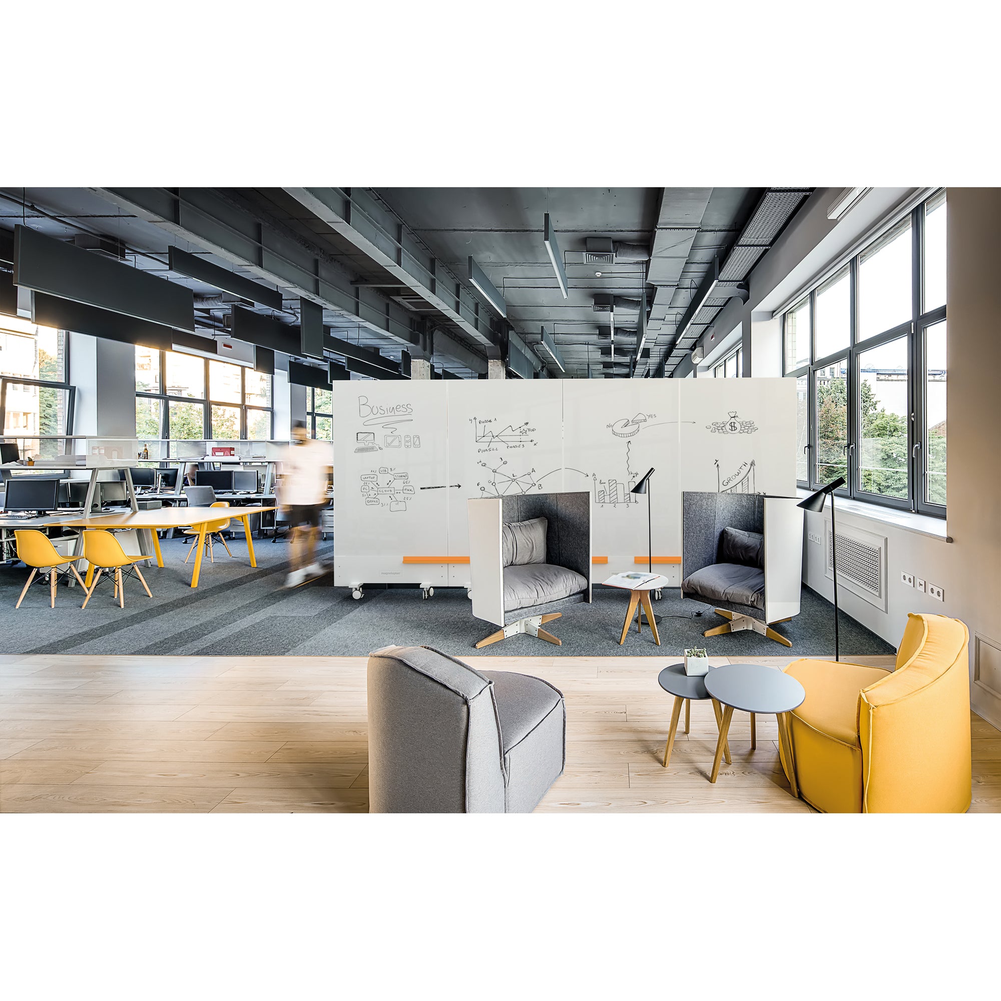 magnetoplan Whiteboard Infinity Wall mobil