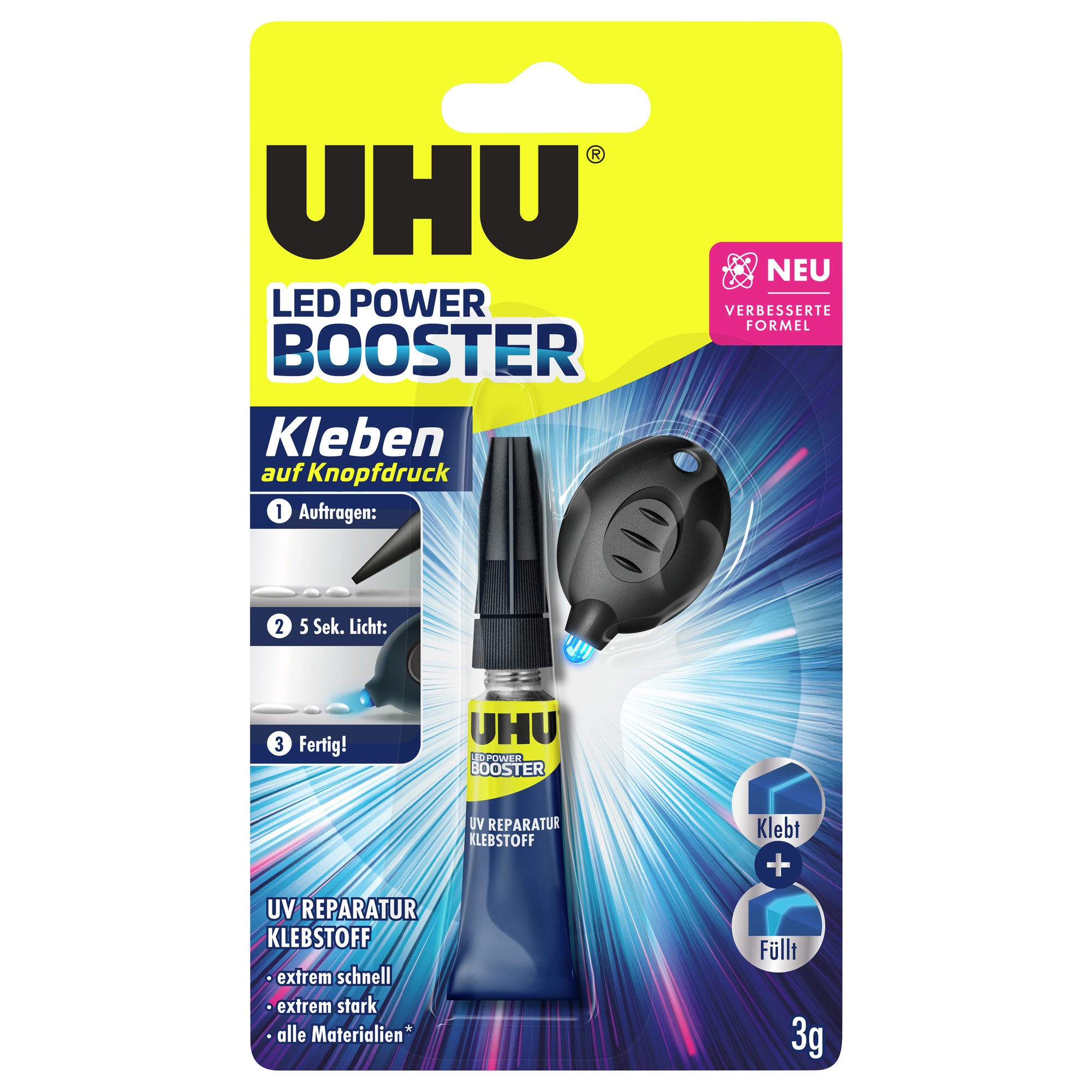 Uhu Alleskleber LED-Light BOOSTER