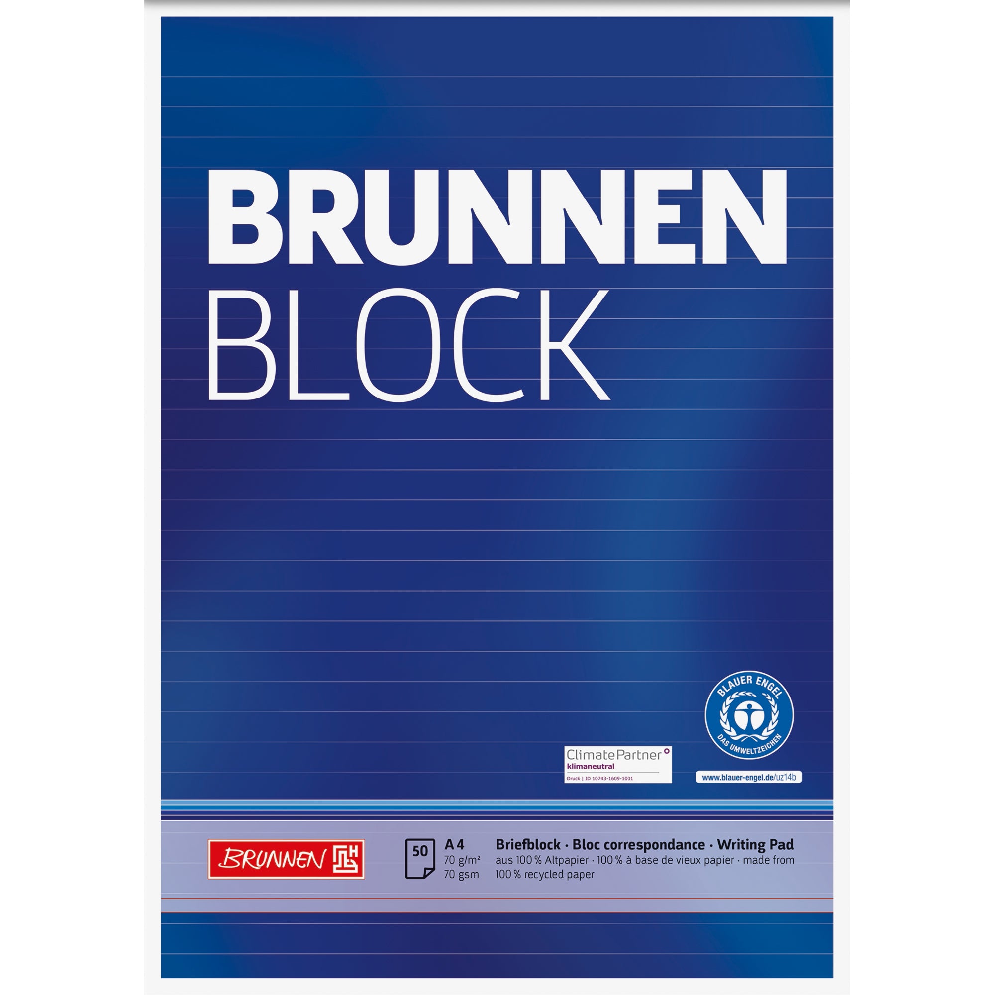 Brunnen Briefblock, DIN A4