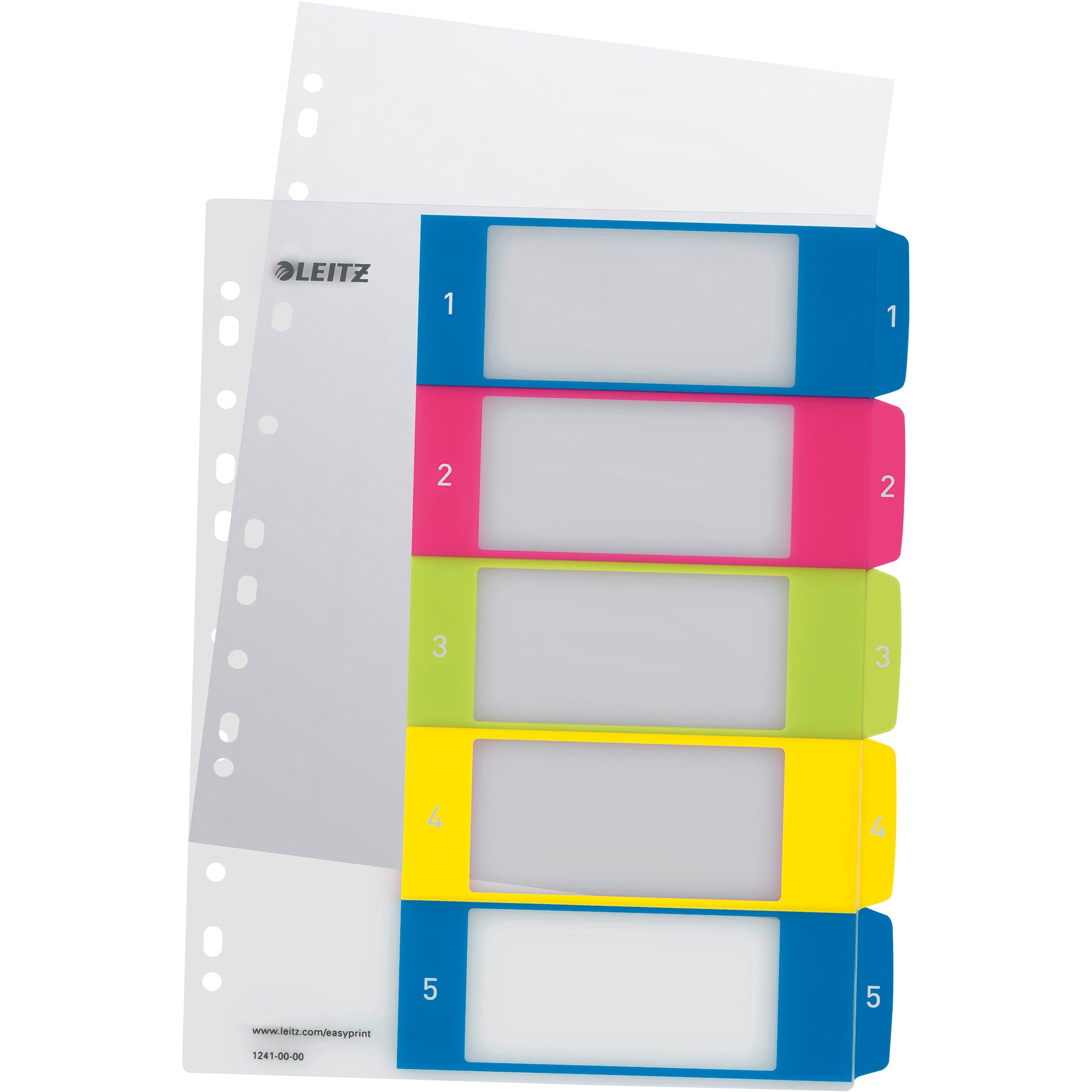 Leitz Zahlenregister WOW, DIN A4, Überbreite