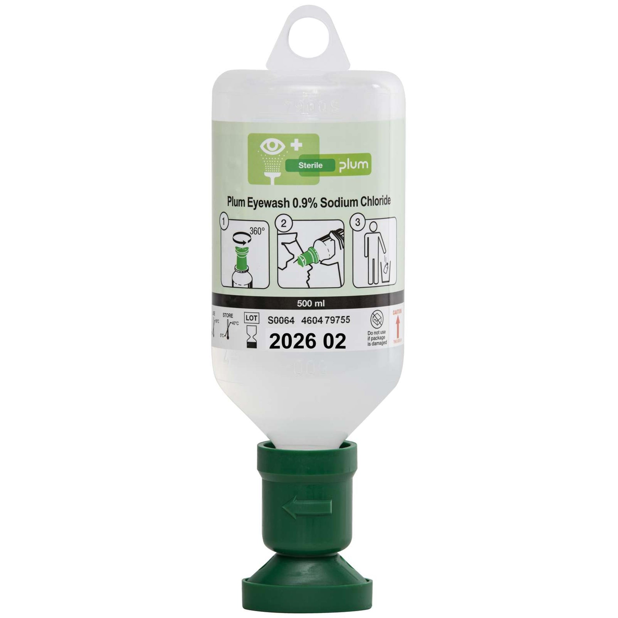 Plum Augendusche 0.9 % Sodium Chloride