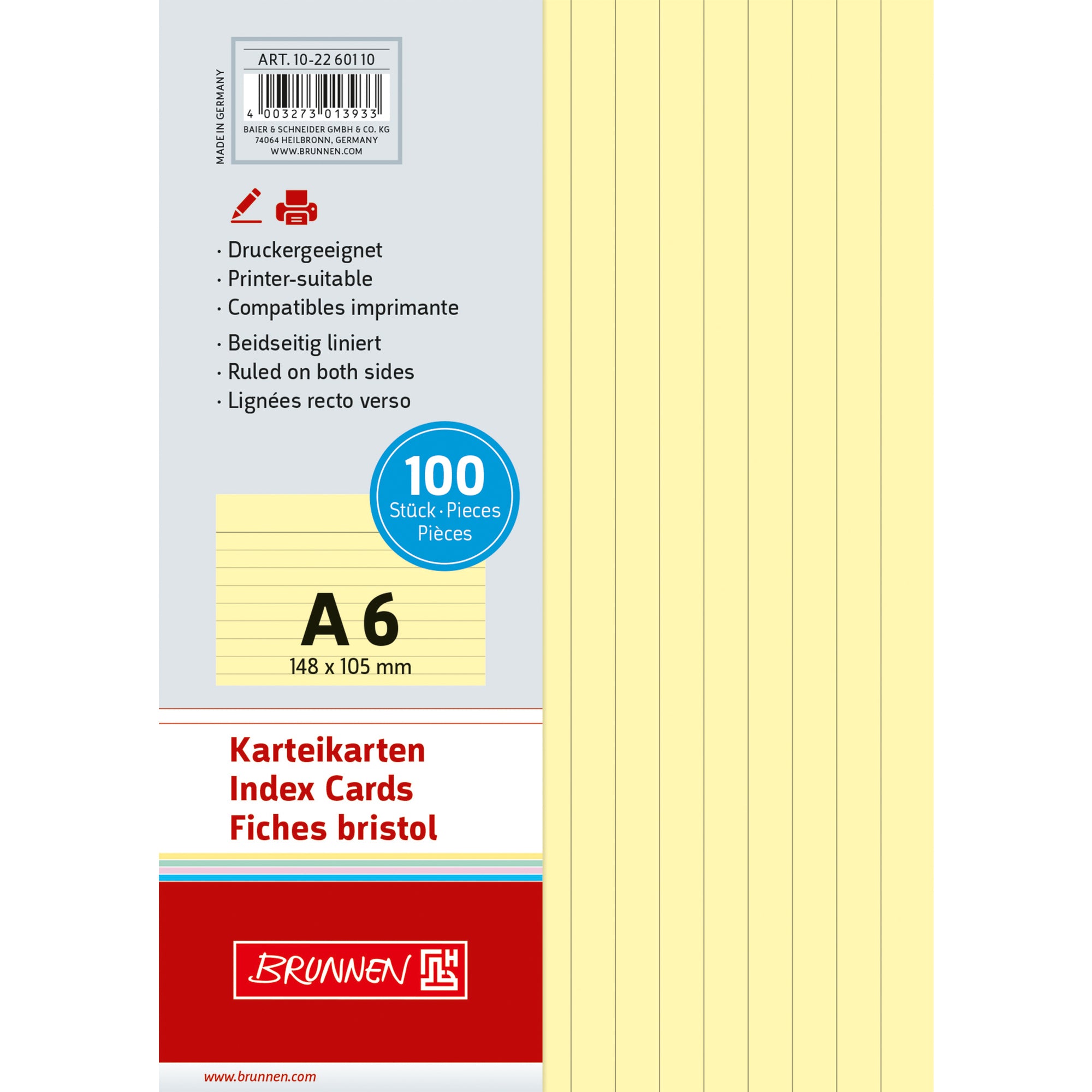Brunnen Karteikarte