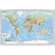 Franken Kartentafel Welt 140x100cm 1:33.000.000