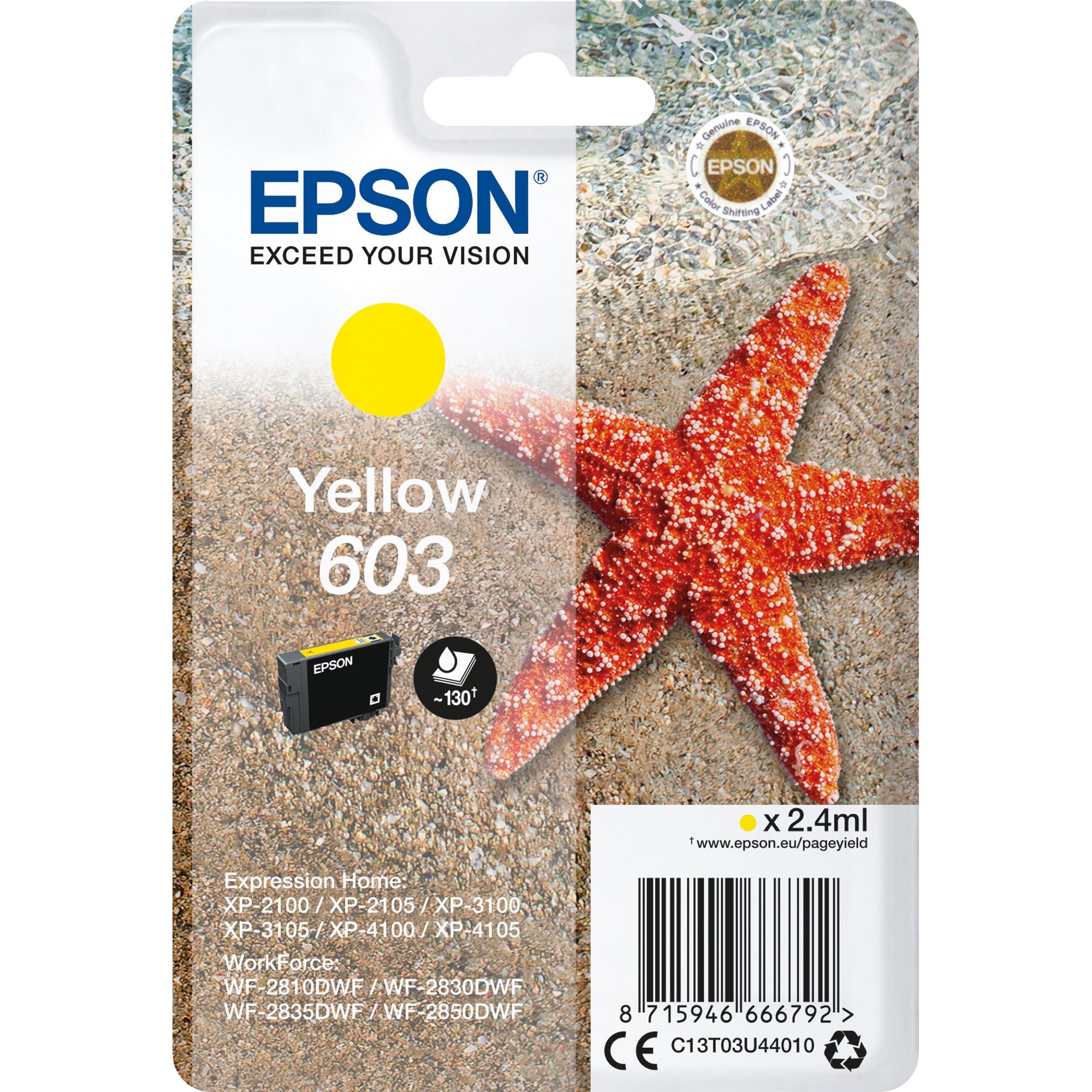 Epson Tintenpatrone, gelb