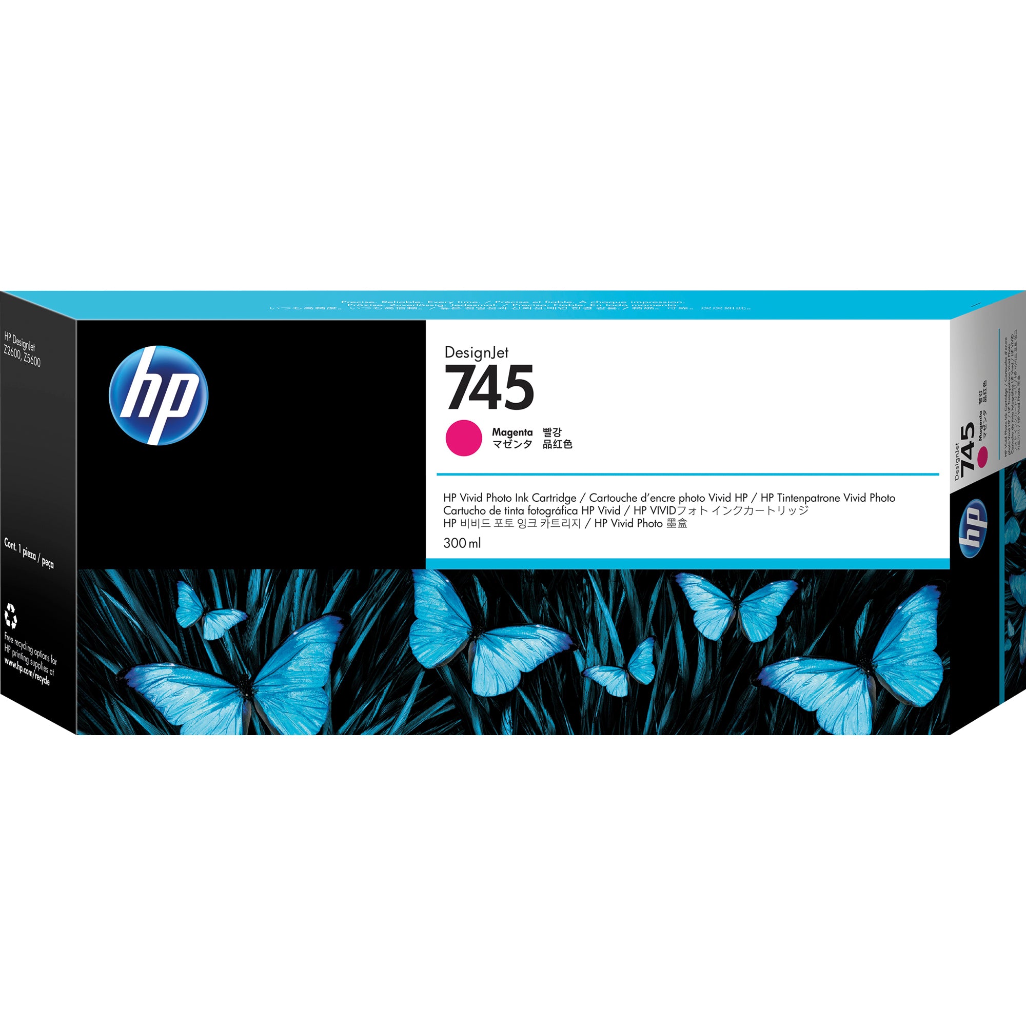 HP Tintenpatrone 745  300ml magenta