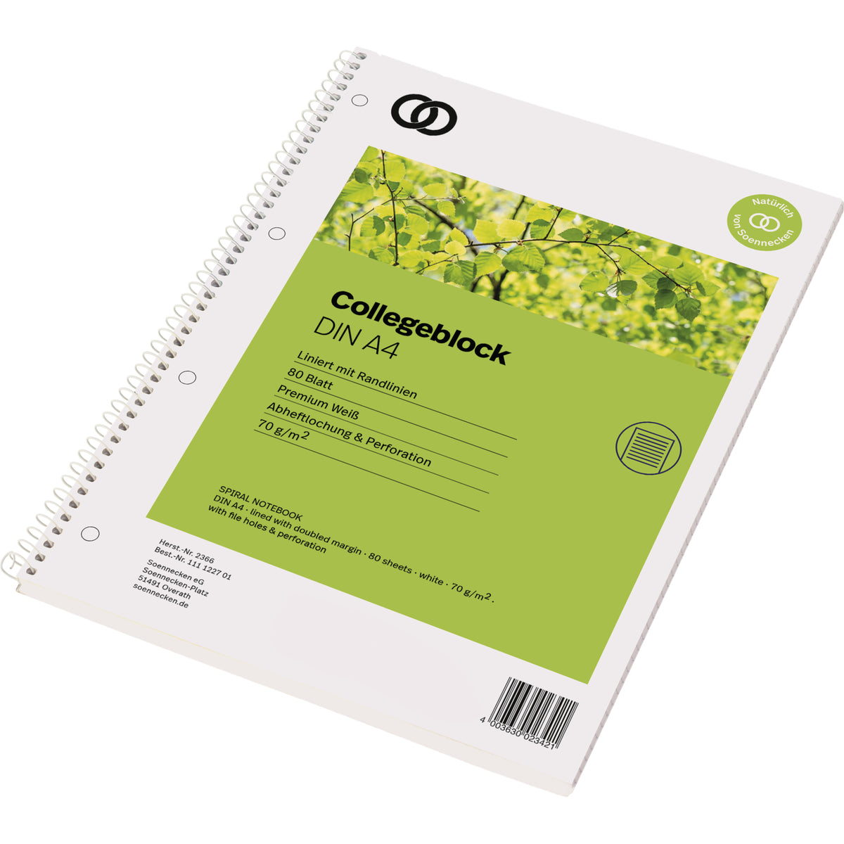 Soennecken Collegeblock, DIN A4