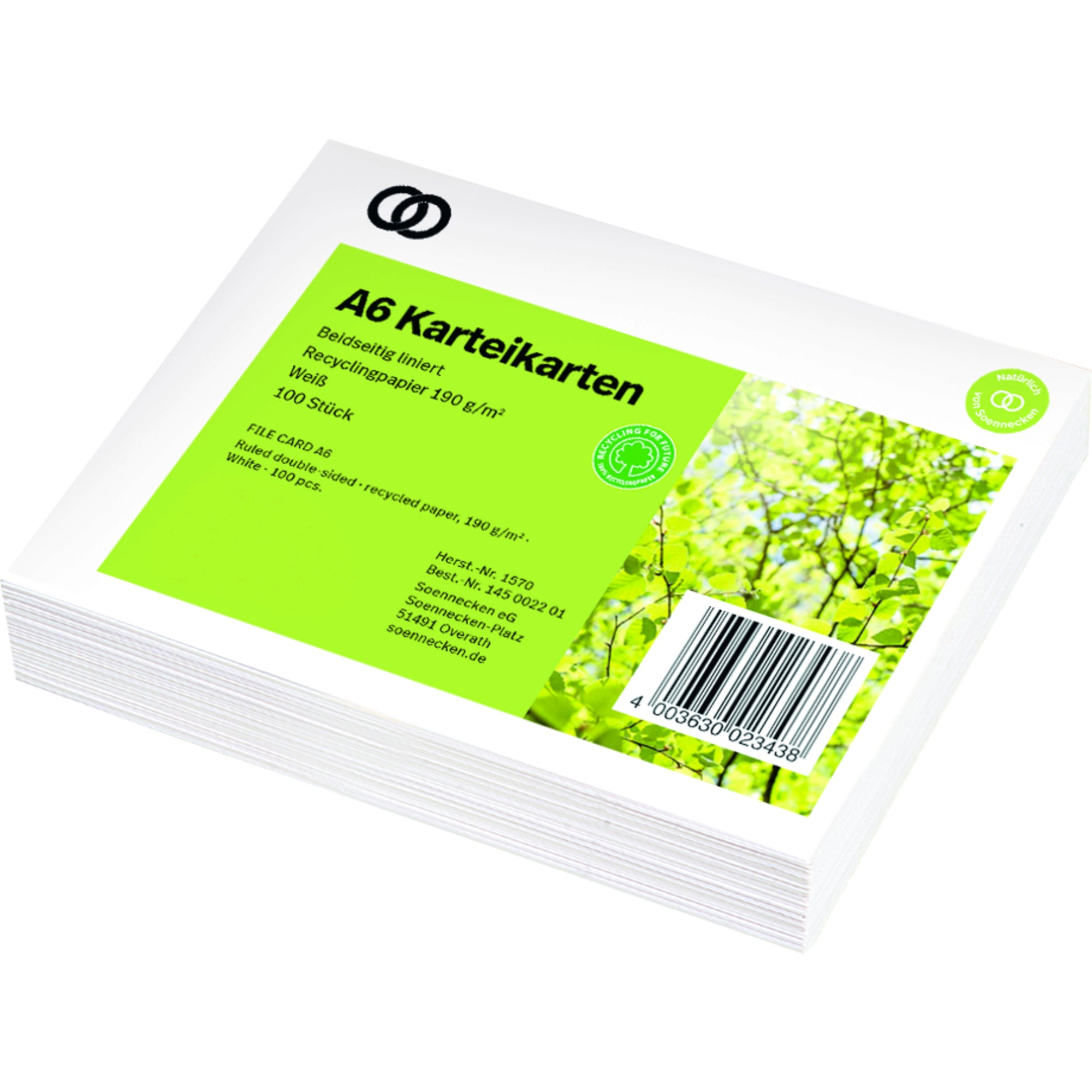 Soennecken Karteikarte oeco Recycling