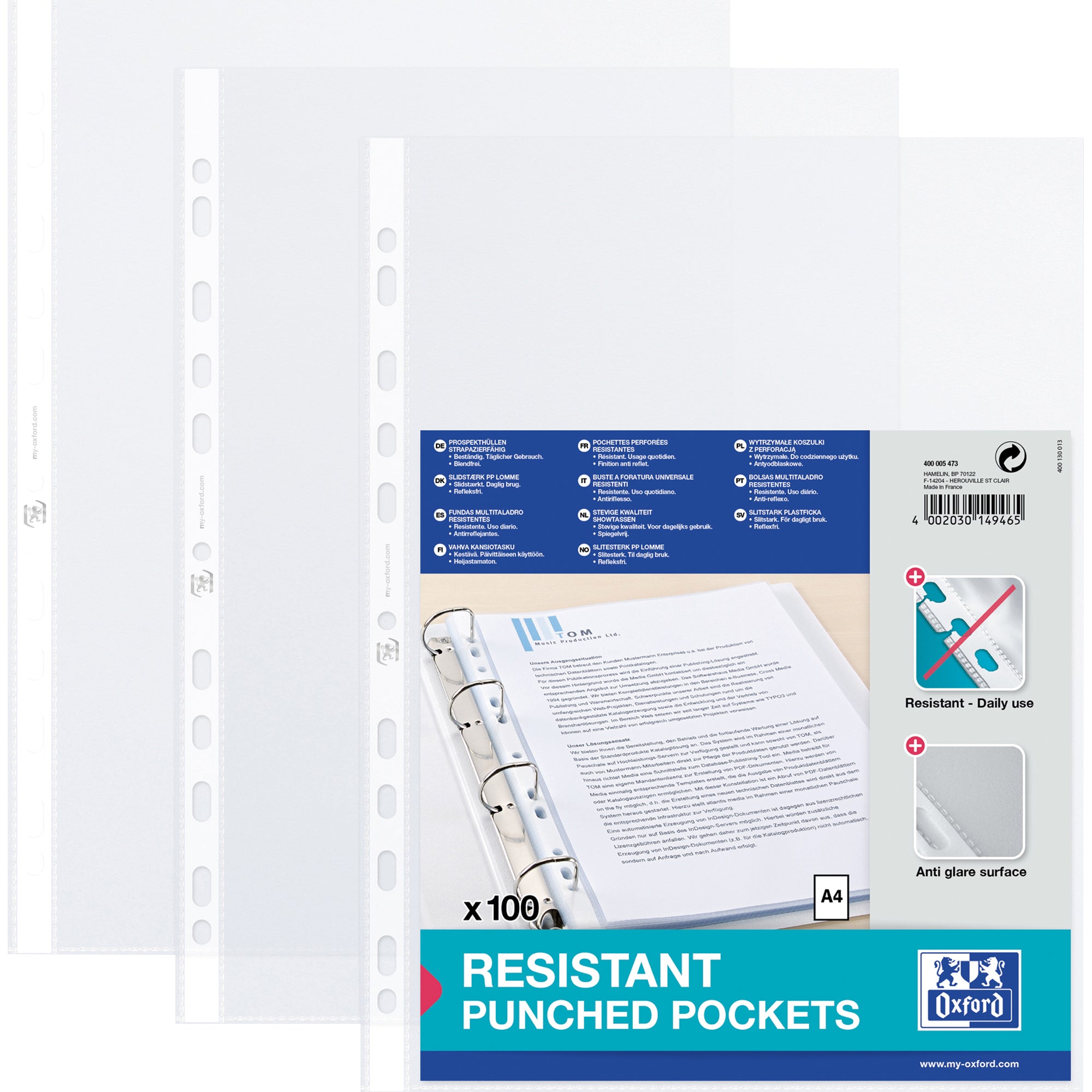 Oxford Prospekthülle, DIN A4