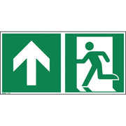 Hinweisschild Notausgang ISO 7010 300x150mm PVC