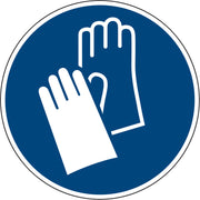 Hinweisschild Handschutz ISO 7010/M0096 rund 200mm PVC