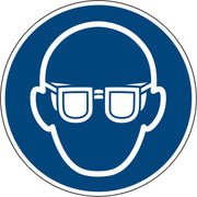 Hinweisschild Augenschutz benutzen ISO 7010 rund 200mm