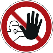 Hinweisschild Zutritt für Unbefugte verboten P06 20cm