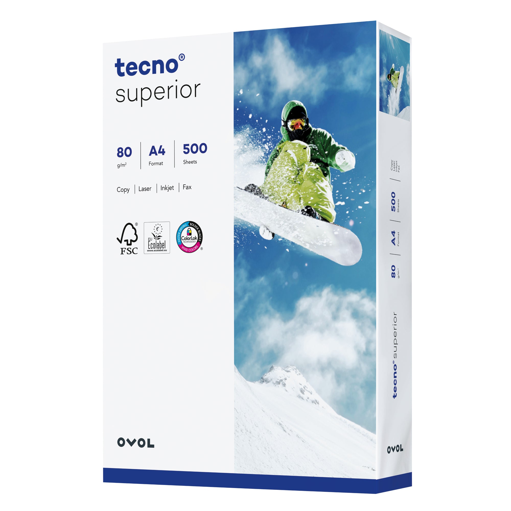 inapa tecno Superior Kopierpapier A4 80g 500Bl, DIN A4