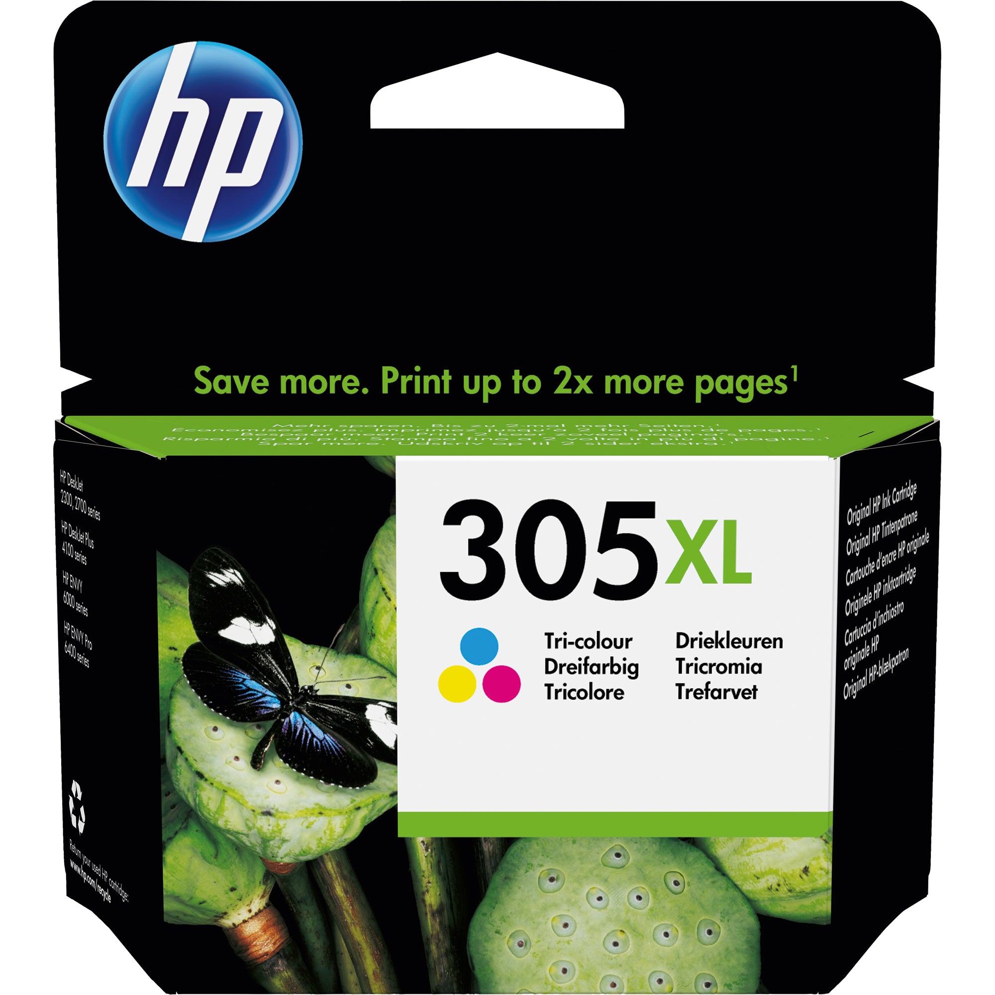 HP Tintenpatrone, cyan/magenta/gelb
