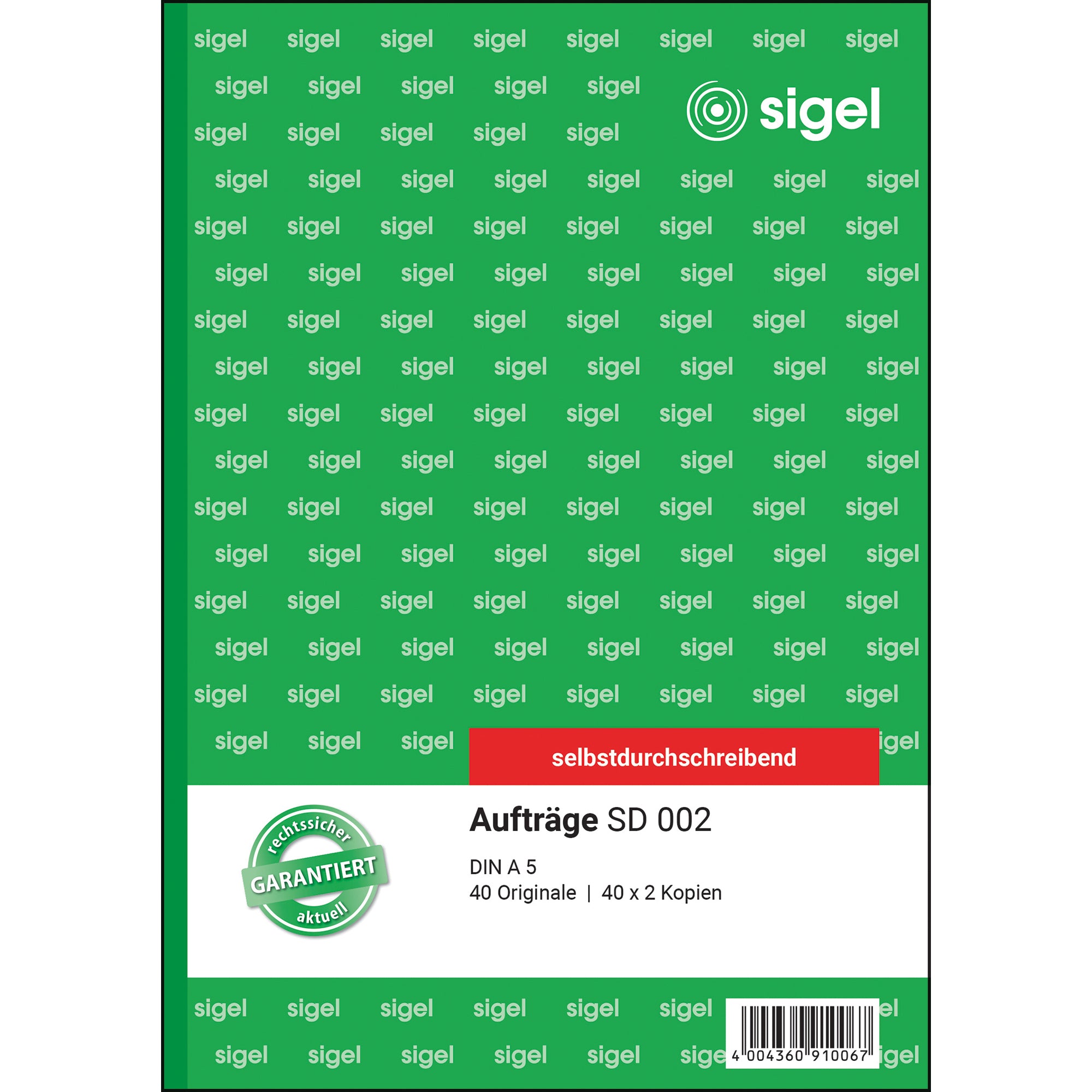 Sigel Auftragsformular SD 002