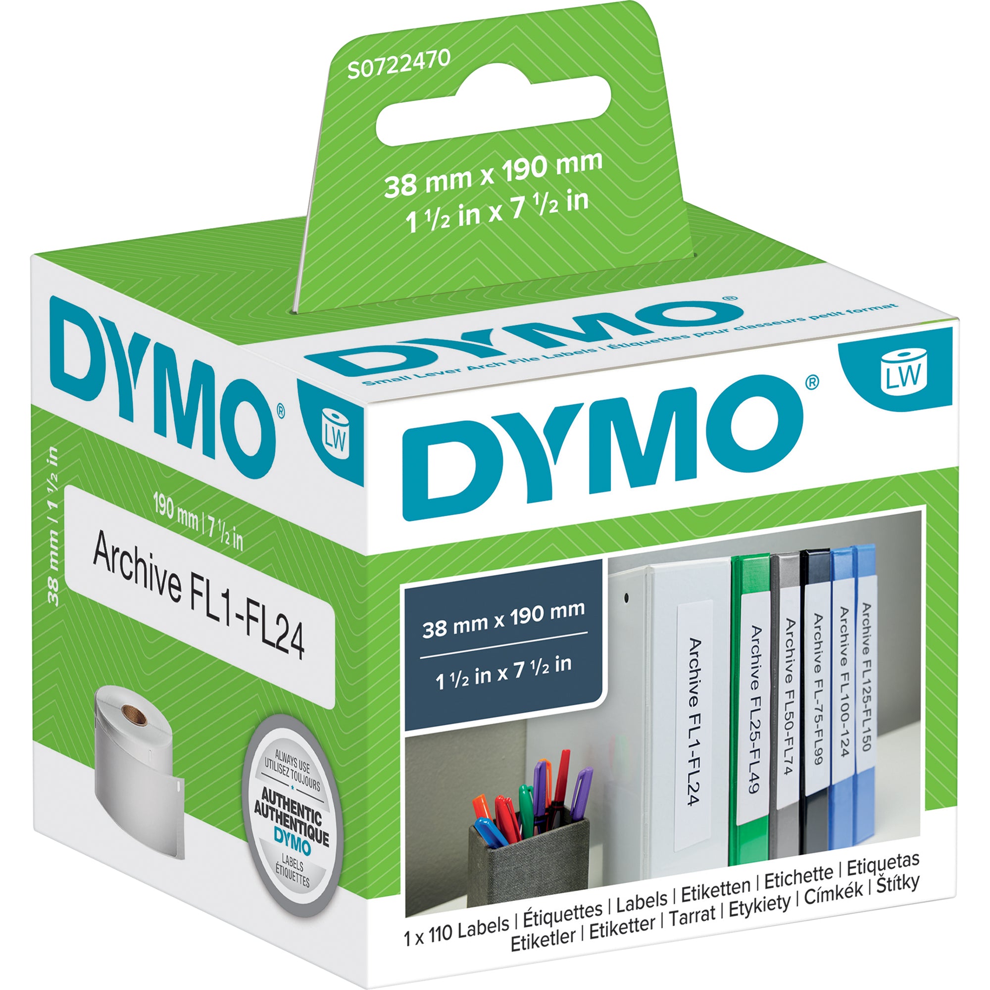 Dymo Hängeablageetikett Original