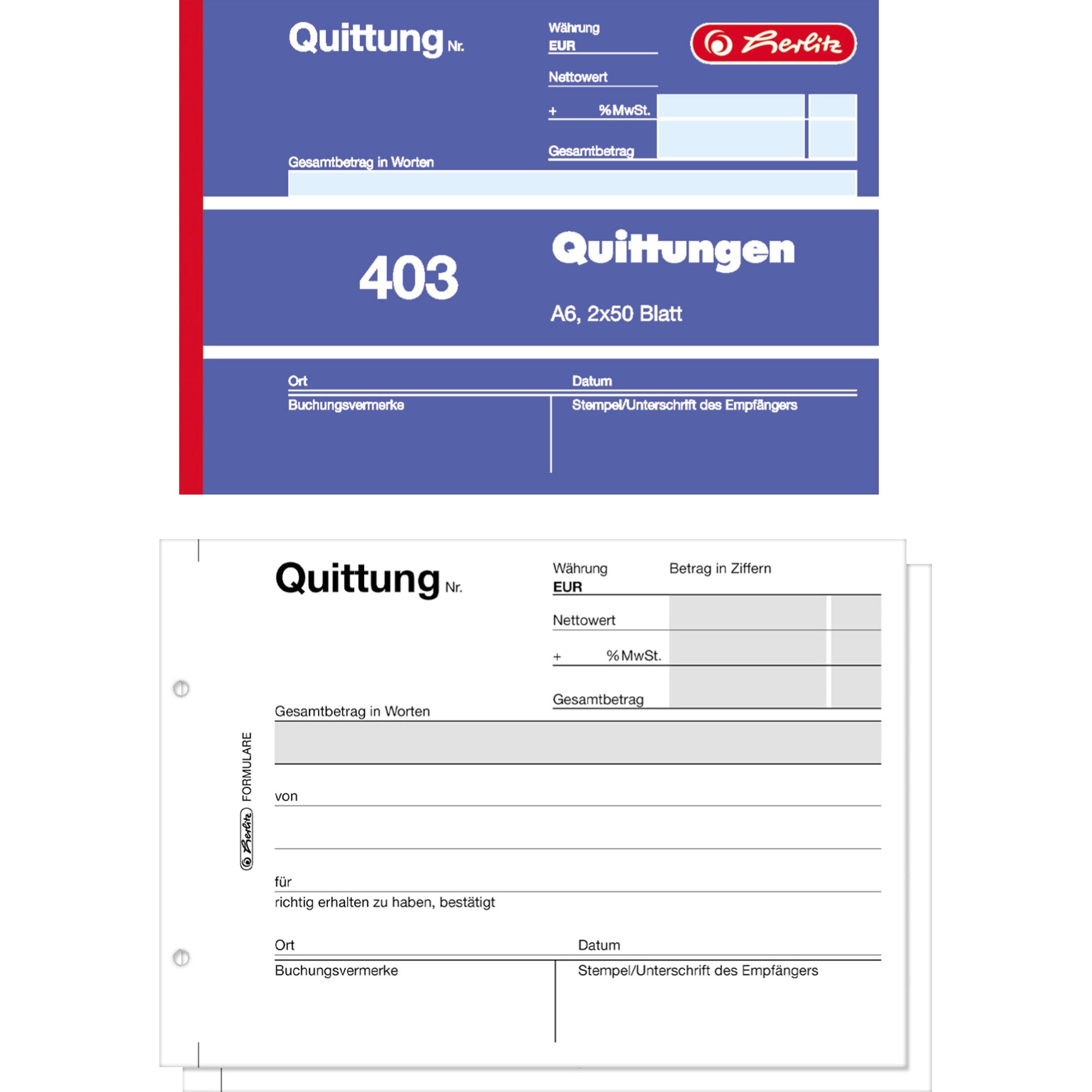 Herlitz Quittungsblock