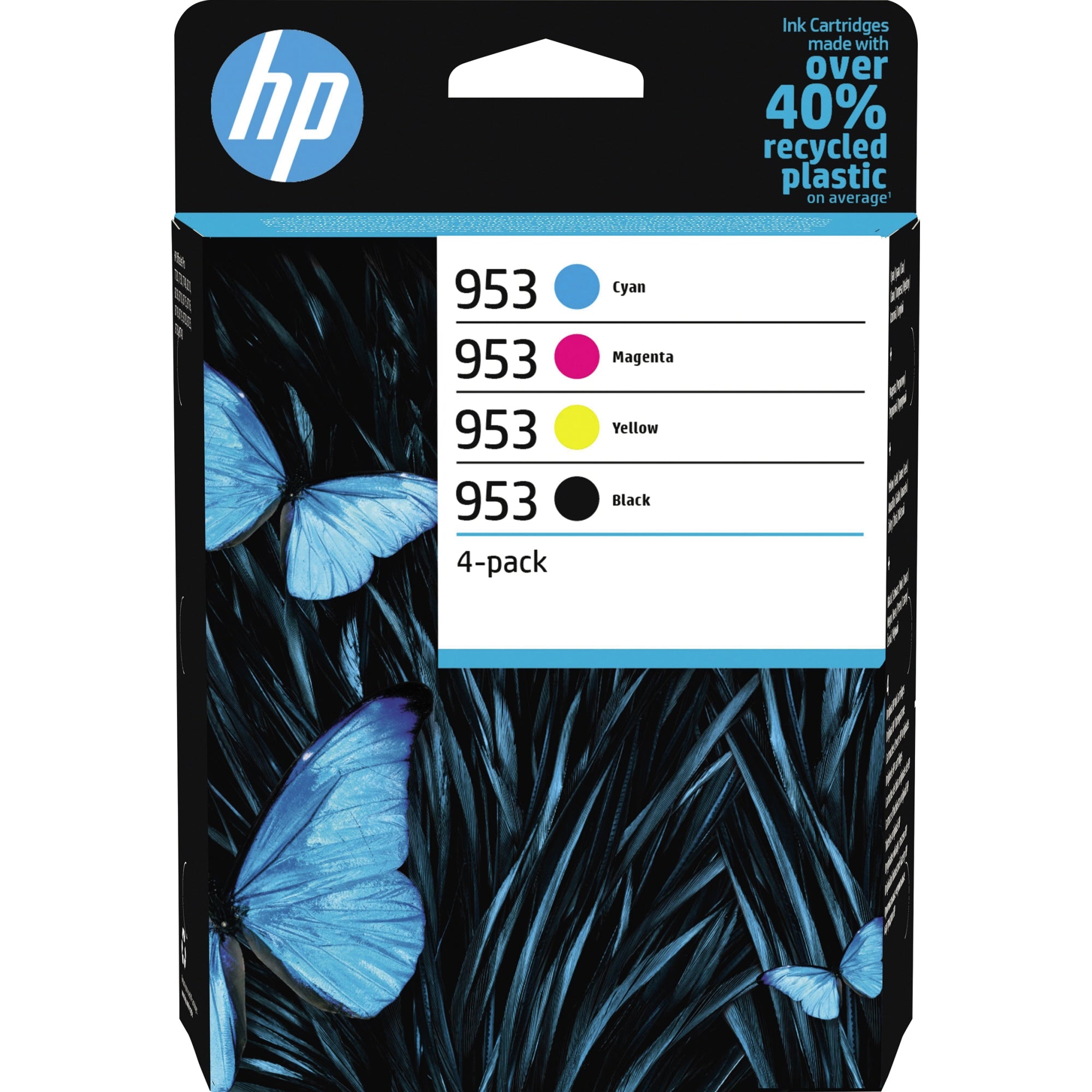 HP Tintenpatrone, schwarz, cyan, magenta, gelb