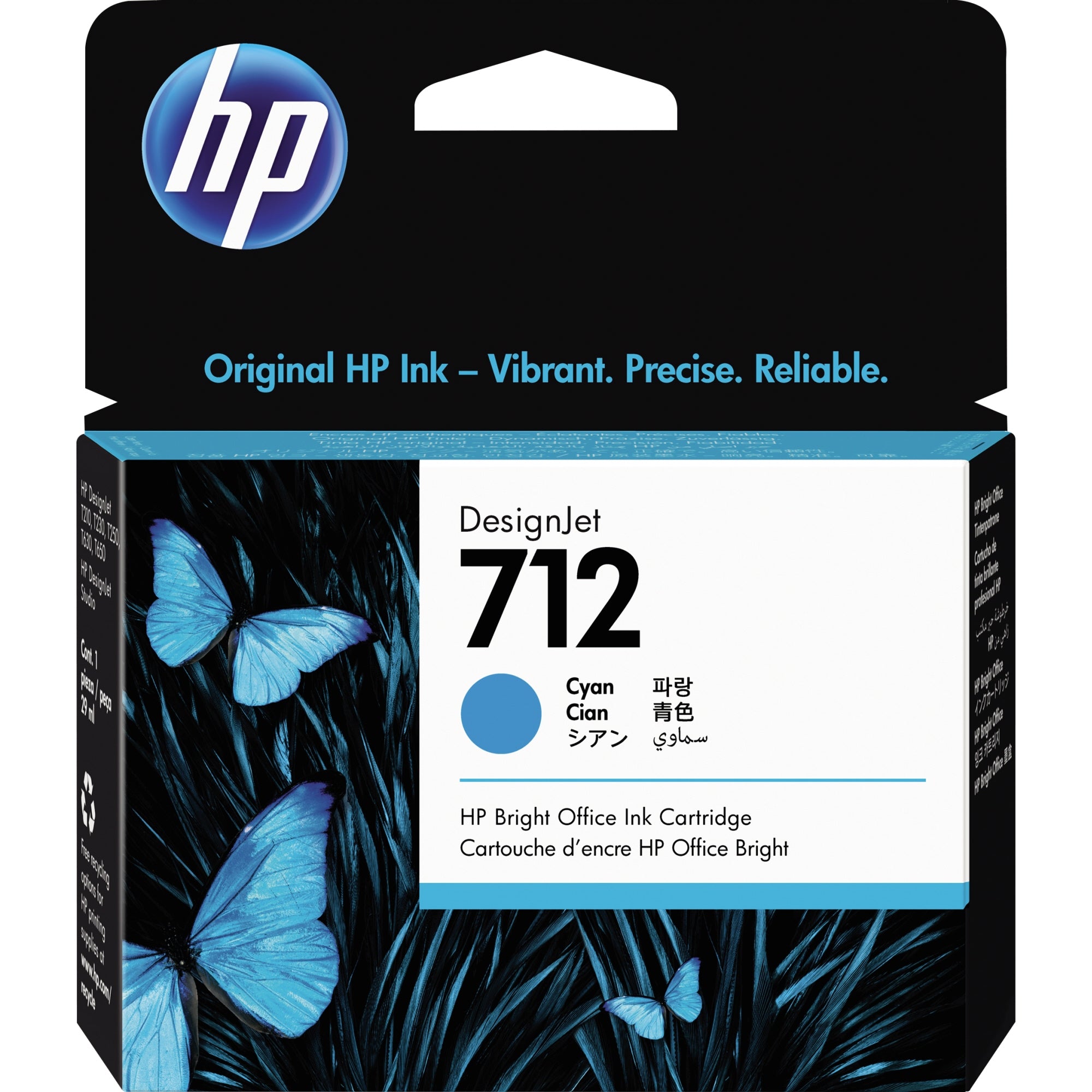 HP Tintenpatrone 712 29ml cyan