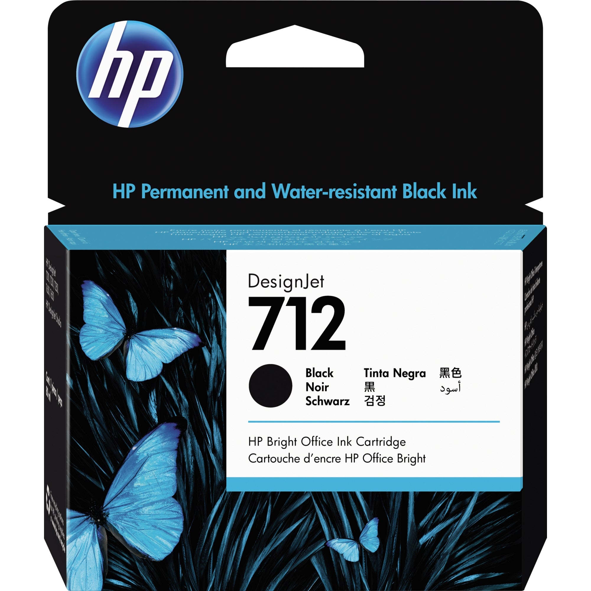 HP Tintenpatrone 712 80ml schwarz