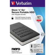 Verbatim Festplatte extern Store 'n' Go Secure Portable