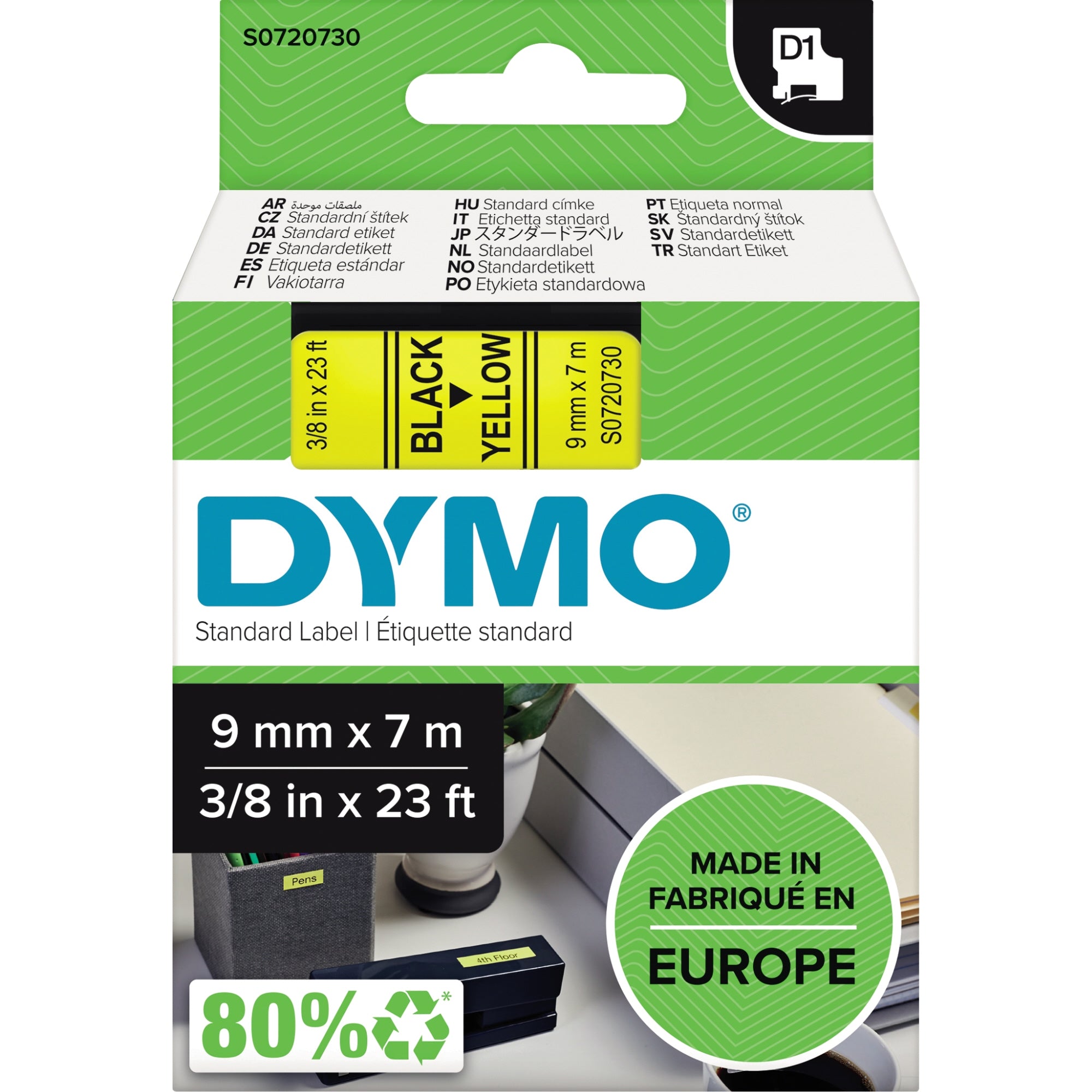 Dymo Schriftbandkassette, 9 mm x 7 m (B x L)