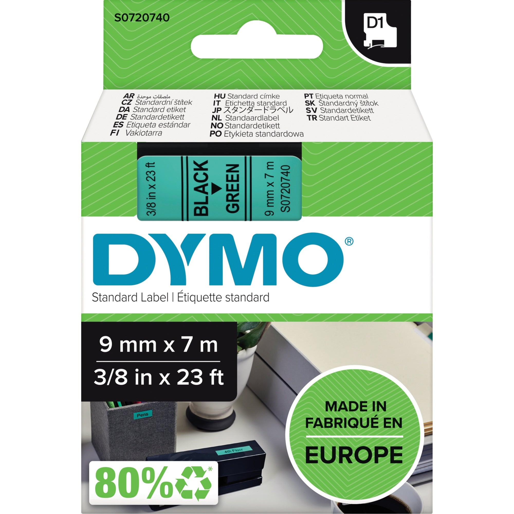 Dymo Schriftbandkassette, 9 mm x 7 m (B x L)