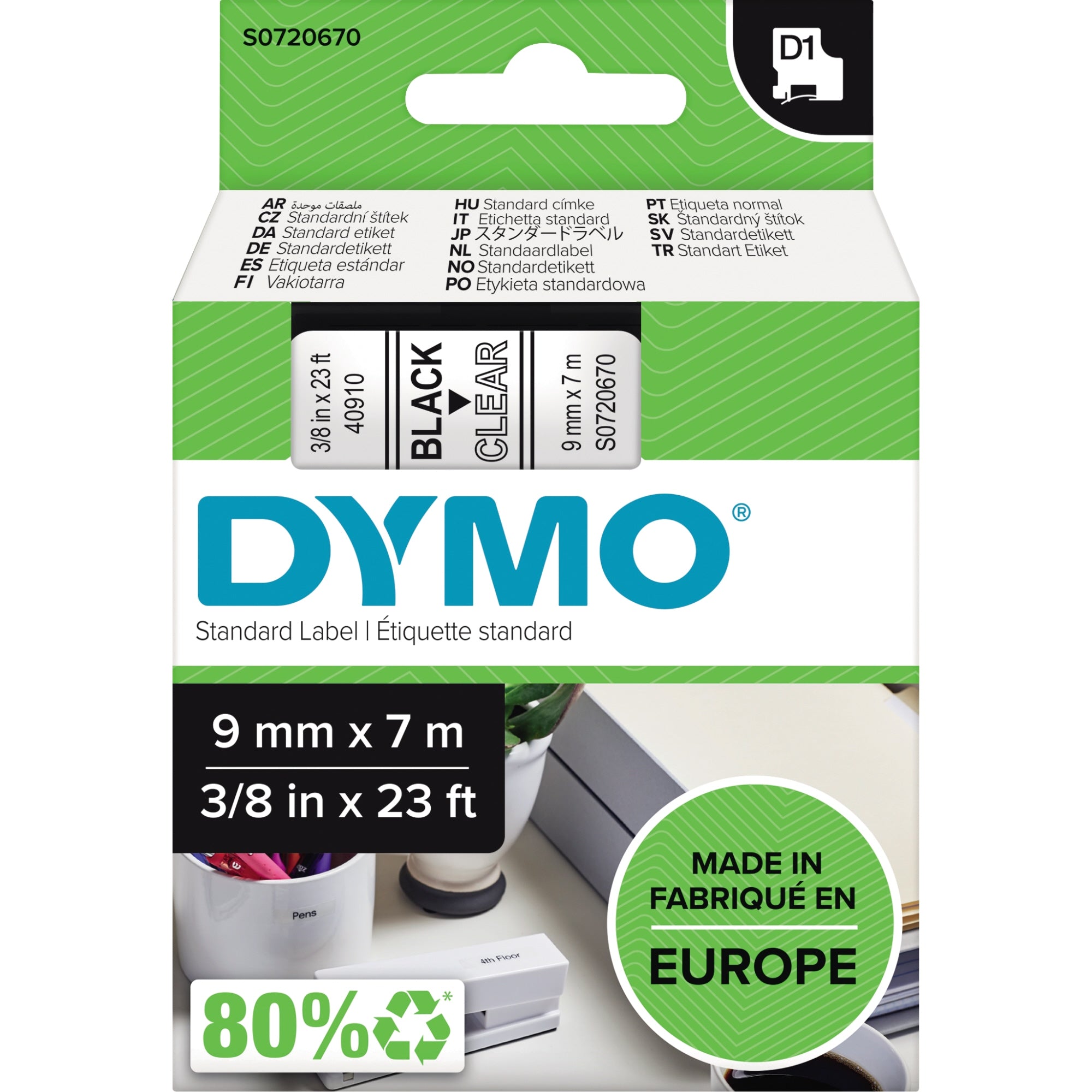 Dymo Schriftbandkassette, 9 mm x 7 m (B x L)