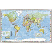 Franken Kartentafel 138x88cm Weltkarte 1:33.000.000