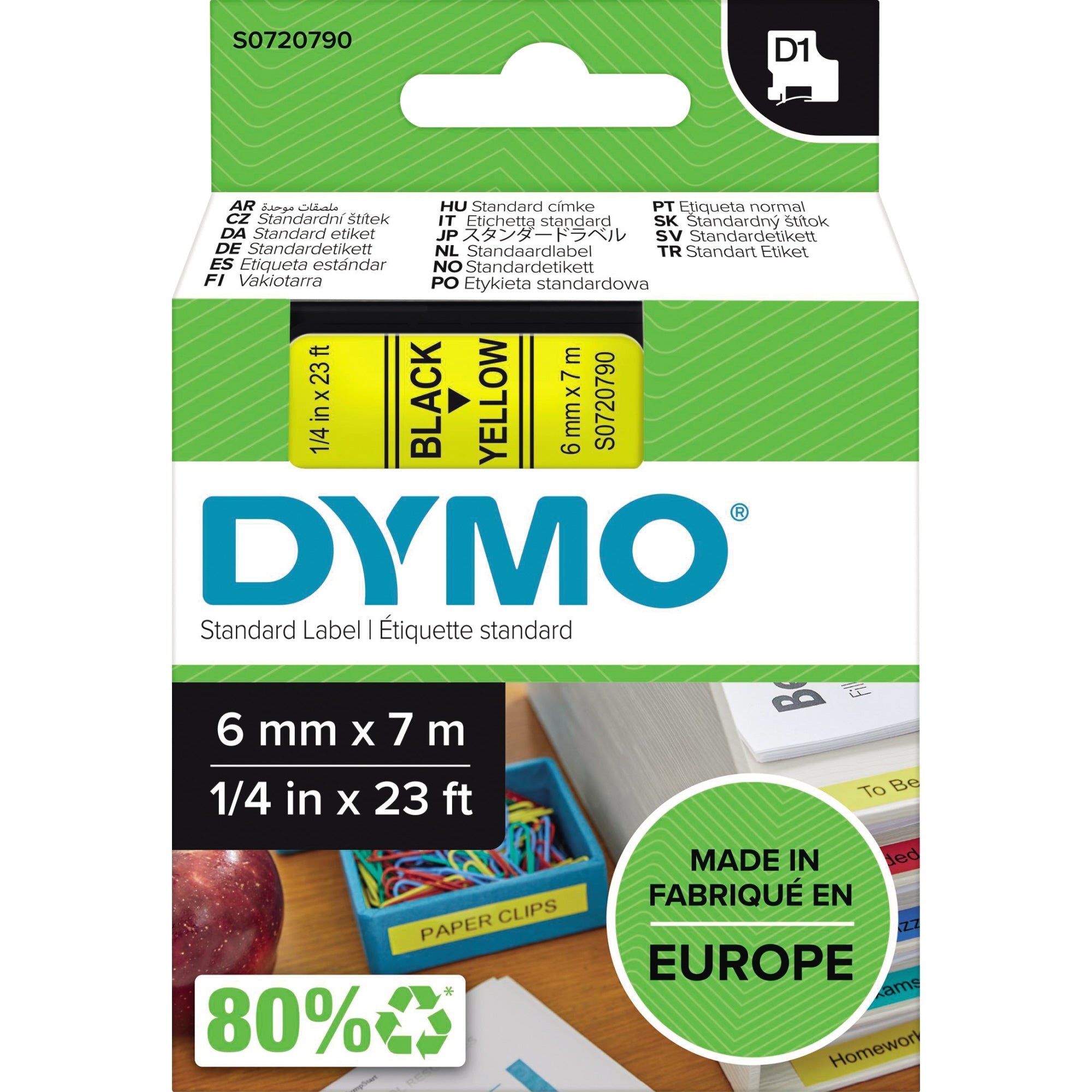 Dymo Schriftbandkassette, 6 mm x 7 m (B x L)