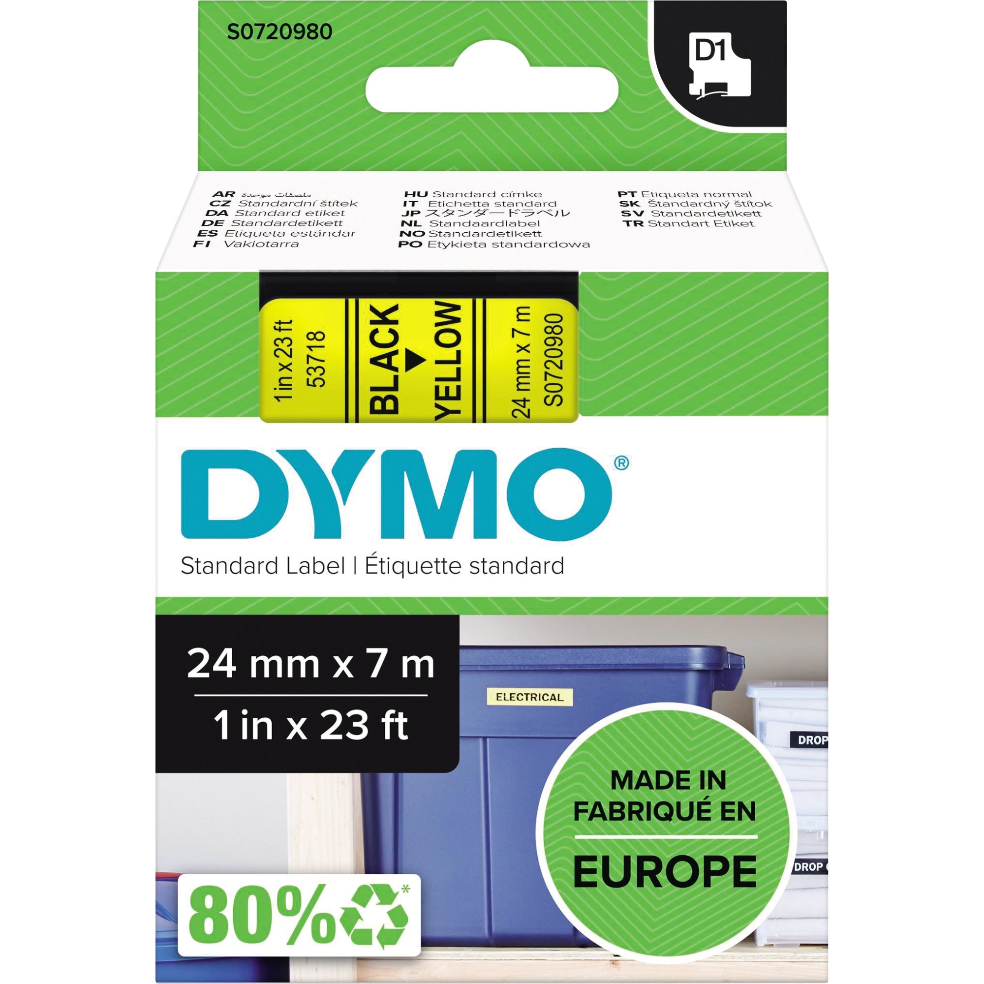 Dymo Schriftbandkassette, 24 mm x 7 m (B x L)