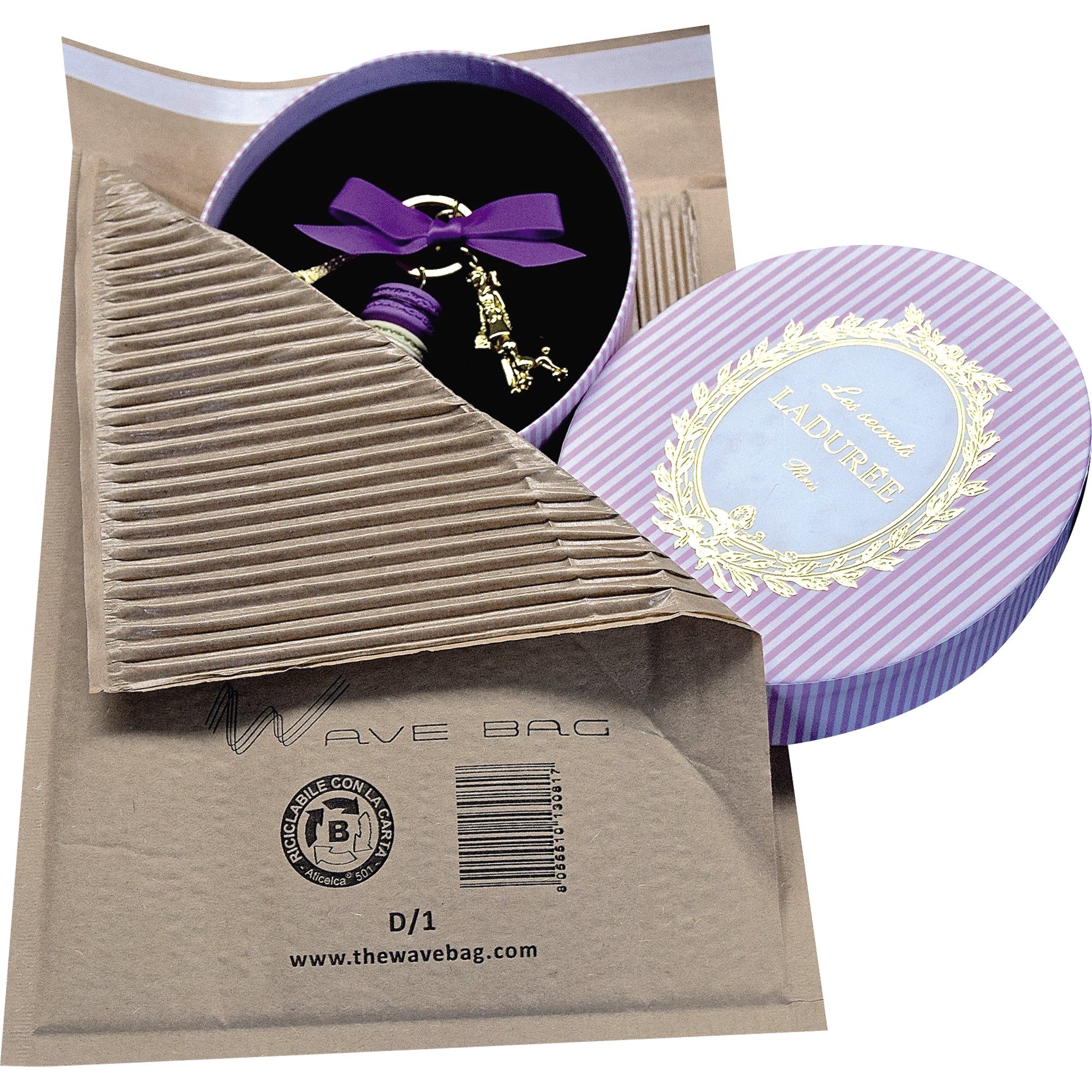 Wave Papierpolstertasche