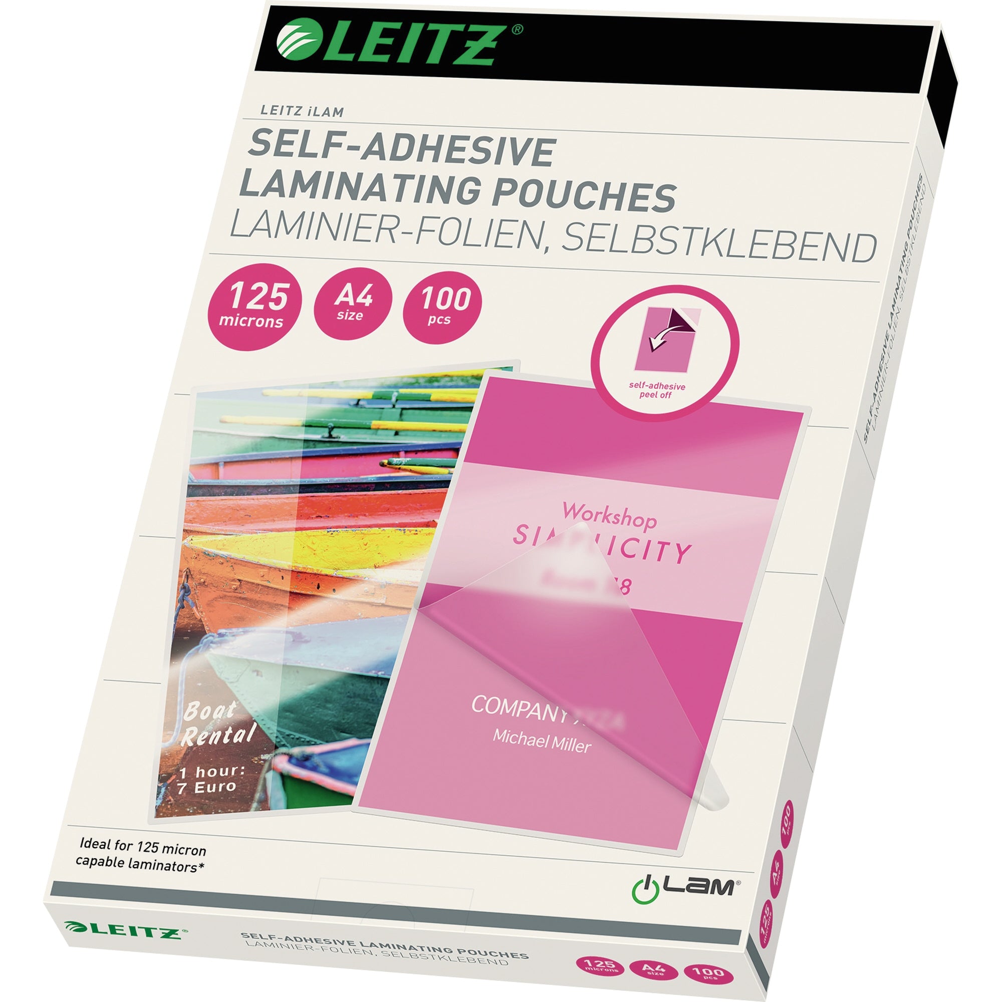 Leitz Folientasche DIN A4 125mic selbstkl. EVA 100 St.