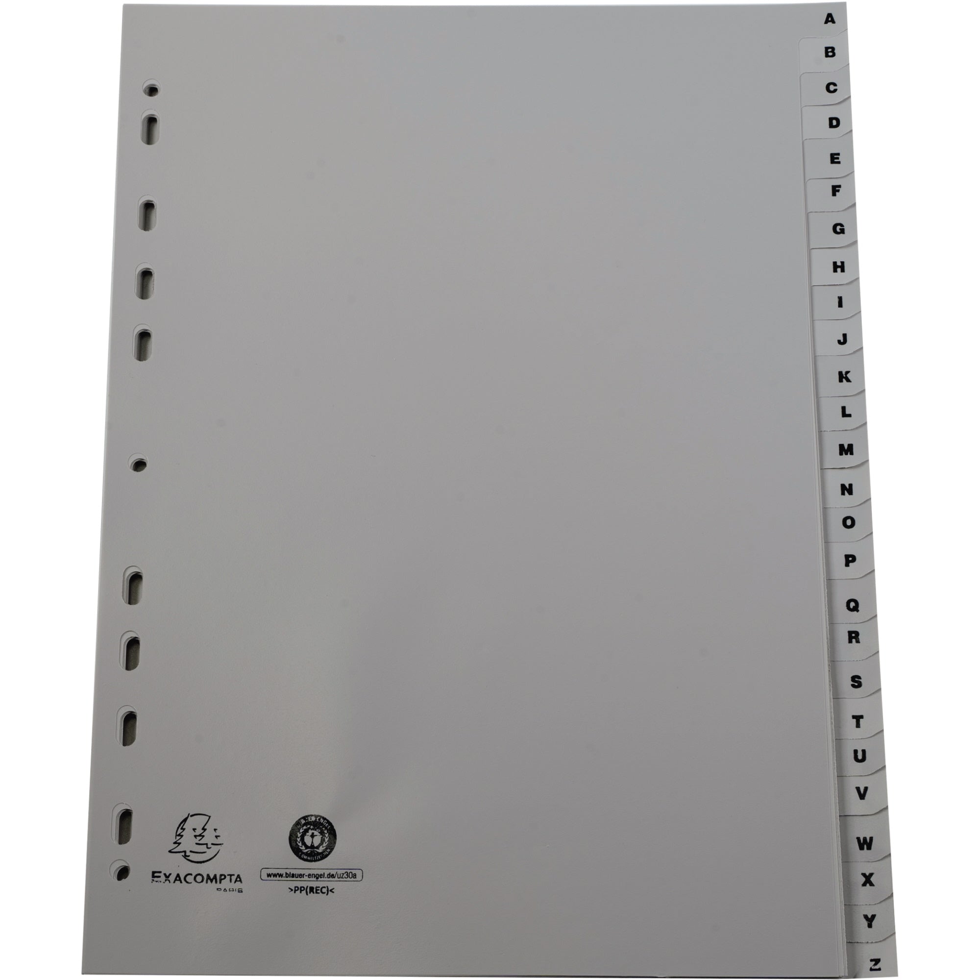 Exacompta Register A4 PP A-Z grau, DIN A4