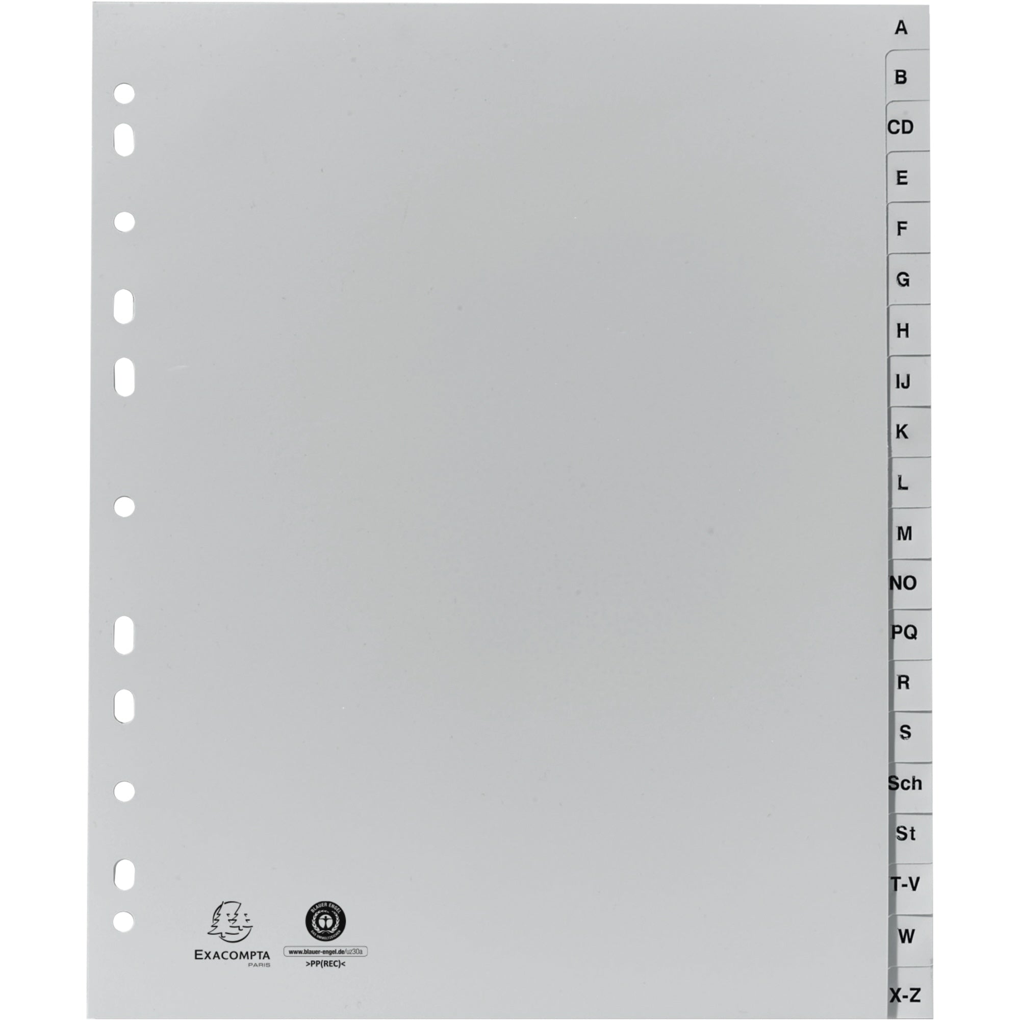 Exacompta A-Z Register Forever®, DIN A4, Überbreite