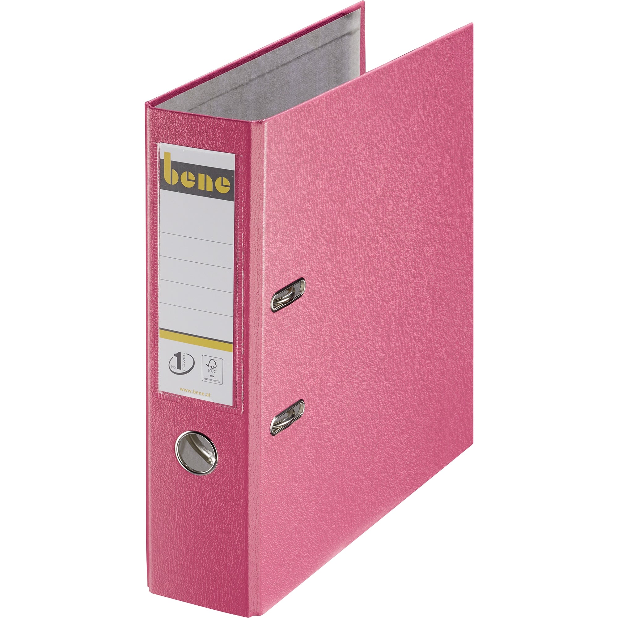 Bene Ordner DIN A4 80mm PP rosa