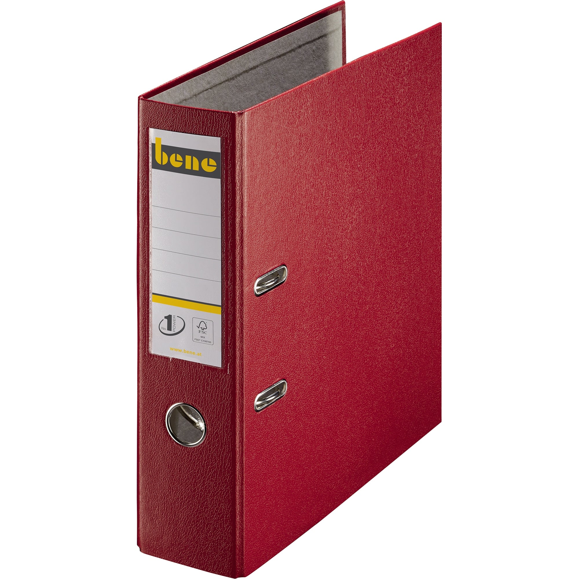 Bene Ordner DIN A4 80mm PP rot