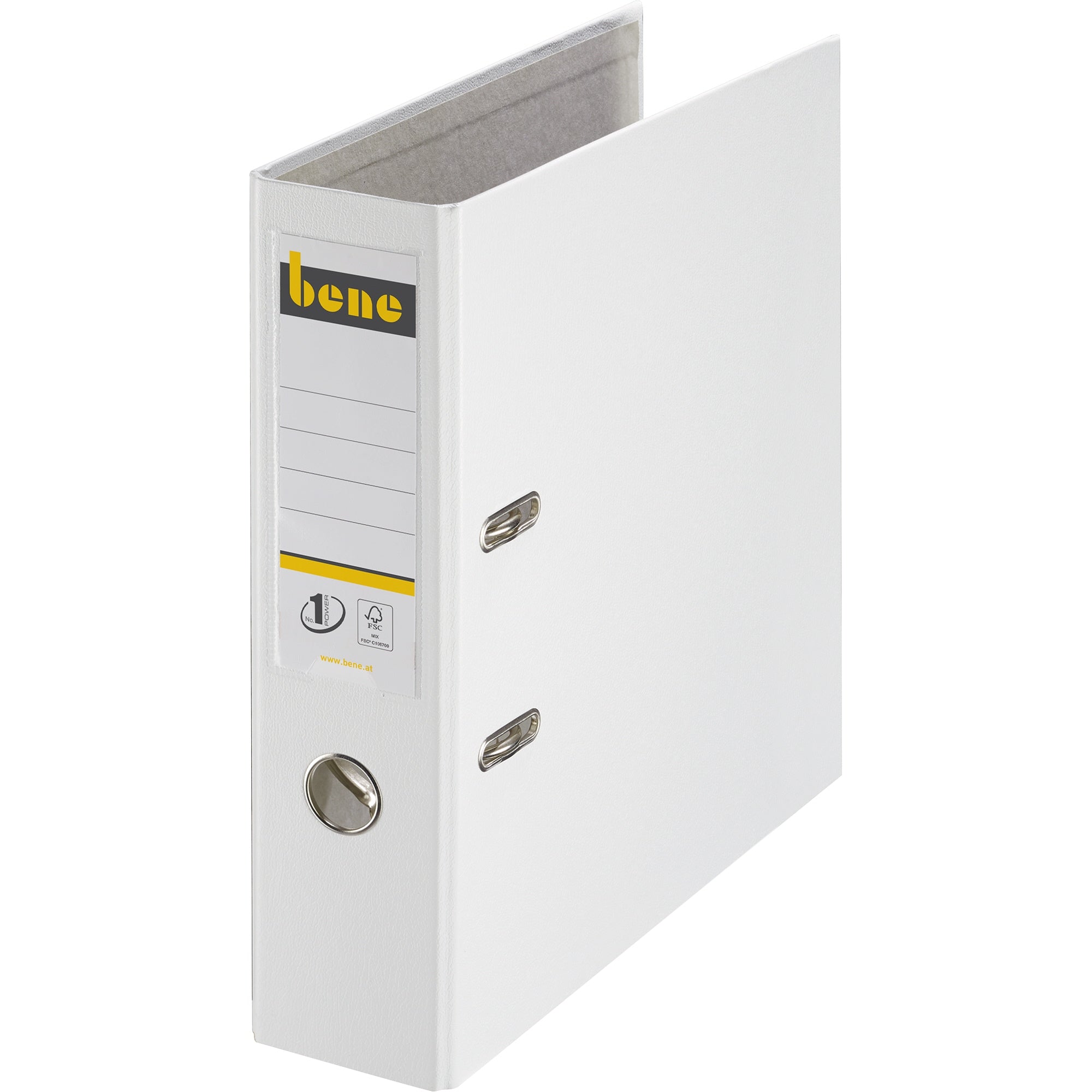 Bene Ordner DIN A4 80mm PP weiß