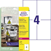 Avery Folienetikett, 105 x 148 mm (B x H)