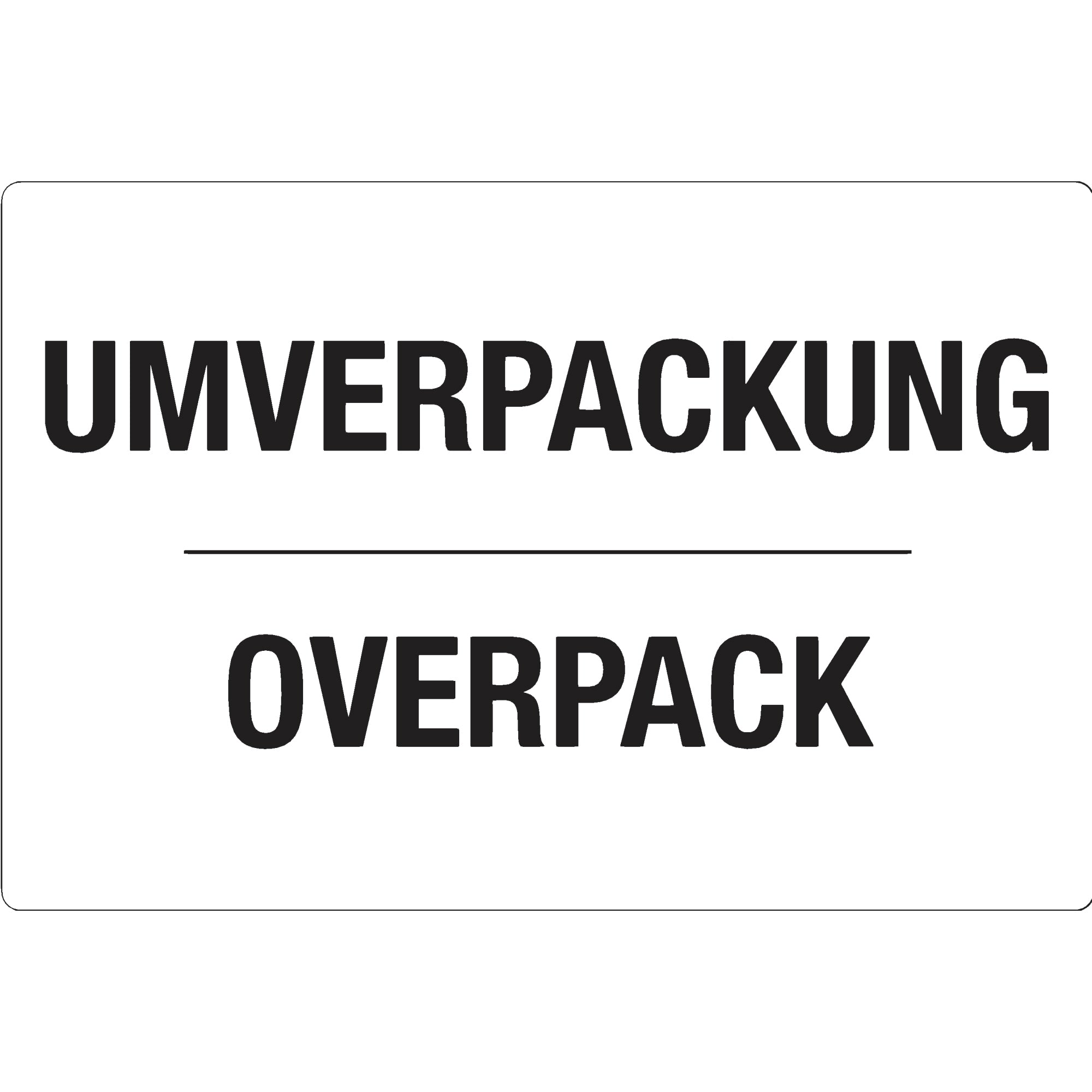 DR-Label Hinweisetikett