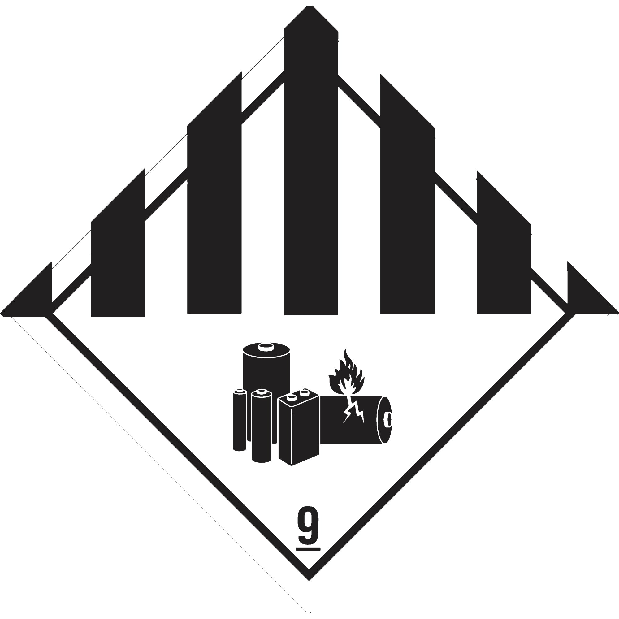 DR-Label Hinweisetikett Gefahrgutklasse 9