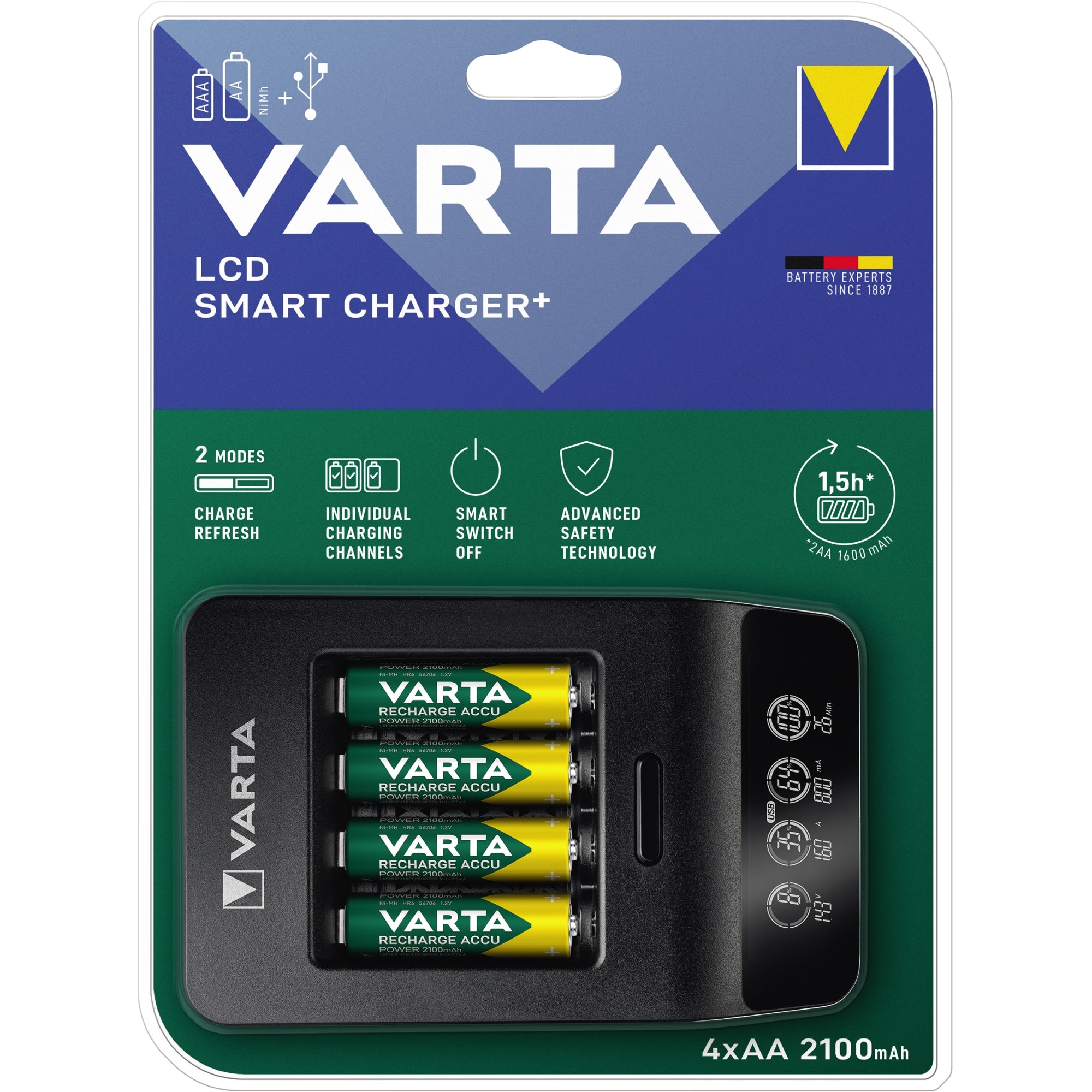 Varta Akkuladegerät Smart Charger+