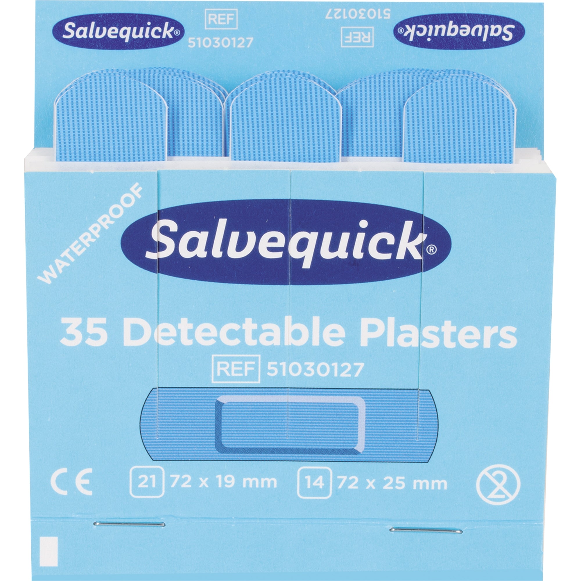 Salvequick Nachfüllset Pflasterspender detectable