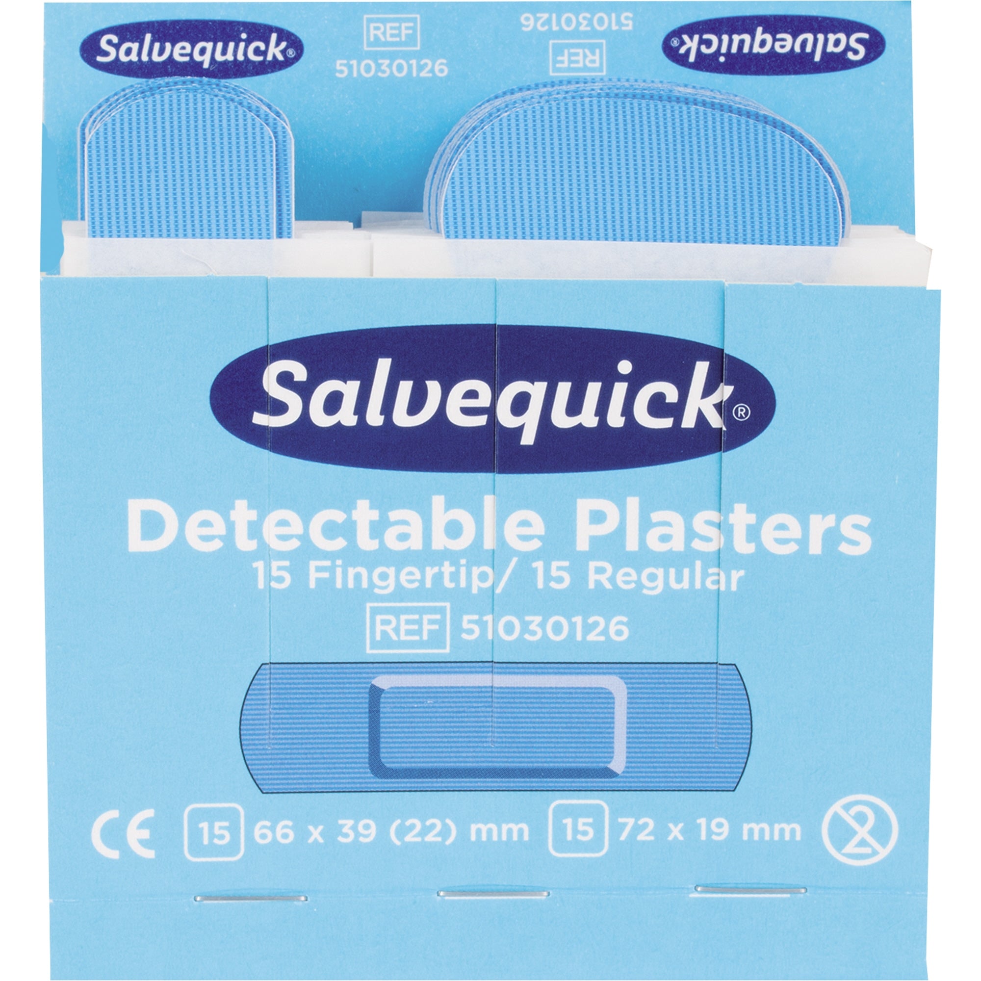 Salvequick Nachfüllset Pflasterspender detektierbar Refill 51030126