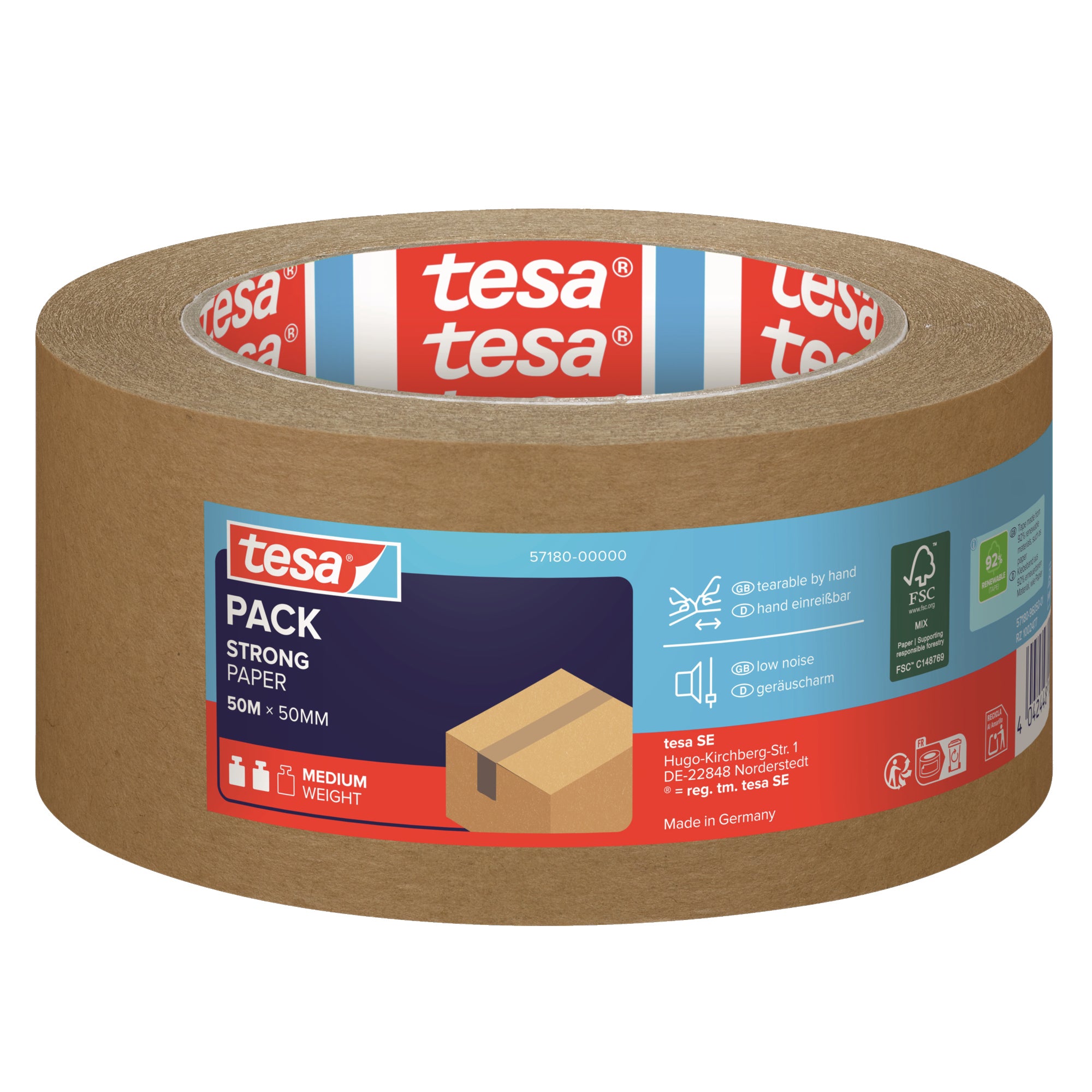 tesa Packband tesapack® STRONG PAPER