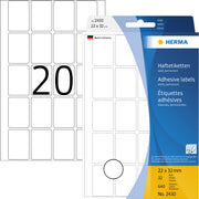 Herma Vielzwecketikett 22x32mm Papier ws 640 St.