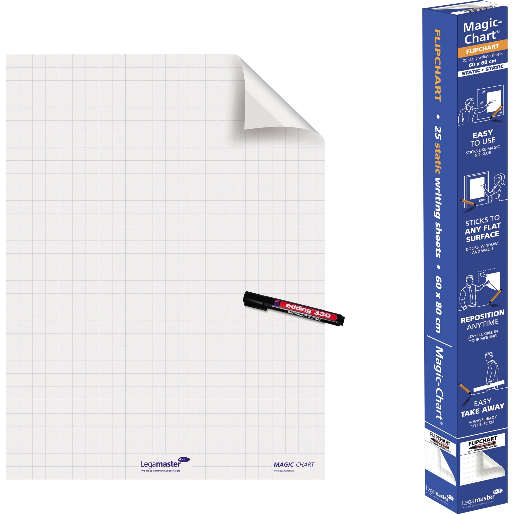 Legamaster Flipchartfolie Magic-Chart Flipchart