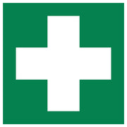 Hinweisschild Erste Hilfe langnachl. sk 200x200mm PVC